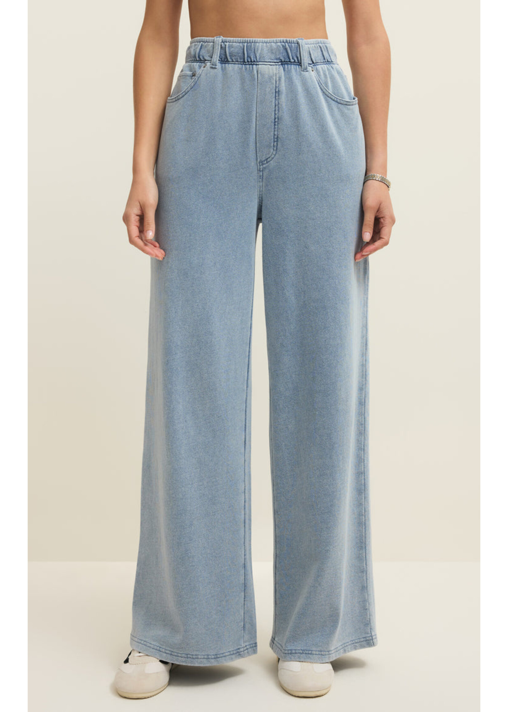 Z-Supply Z-Supply Pantalon En Denim Tricoté Entourage - Ocean Air Indigo