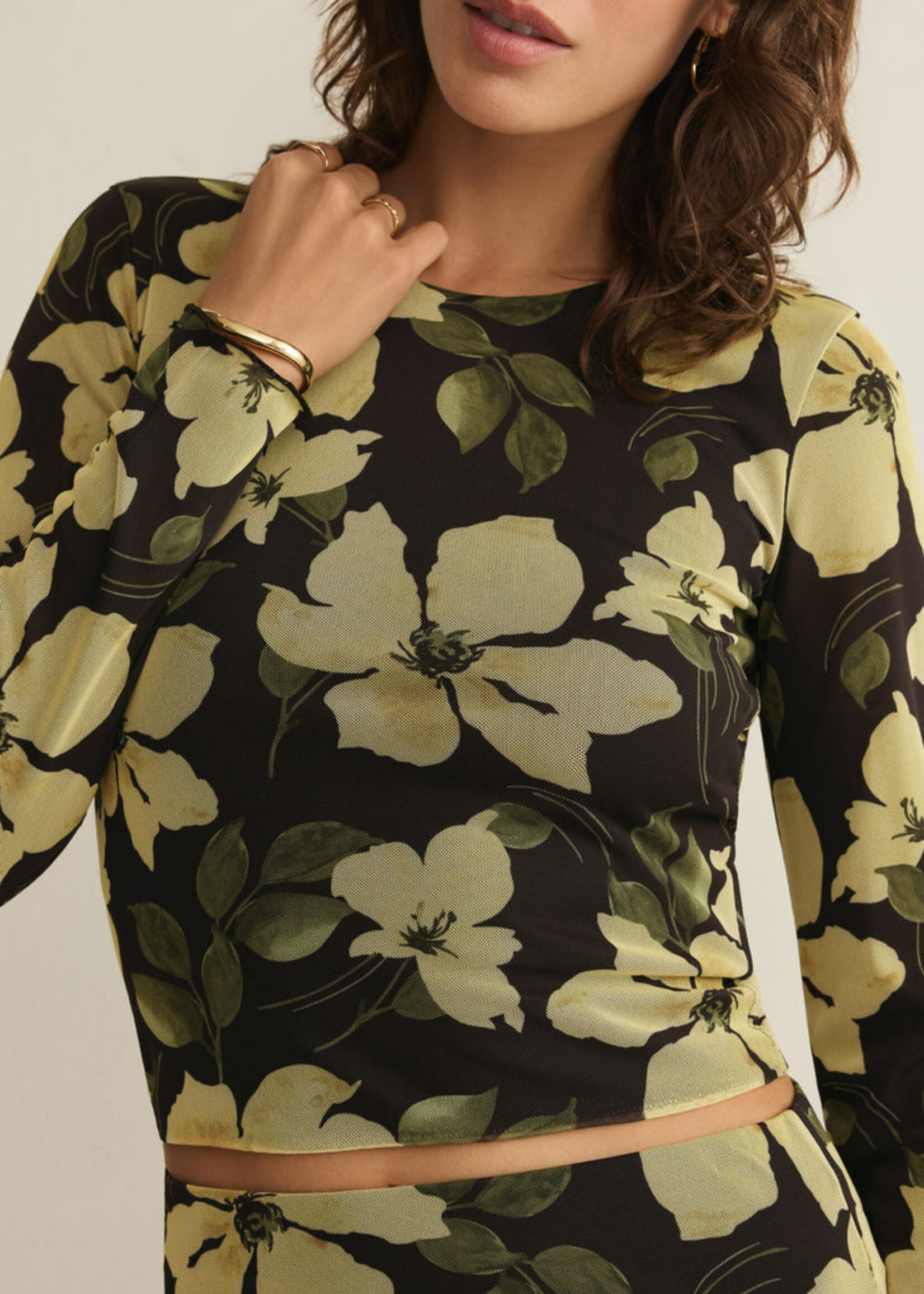 Z-Supply Z-Supply Taysha Ren Floral Mesh Top - Sunnyside