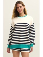 Z-Supply Z-Supply Sweat-Shirt À Rayures Layer Up - Eclipse