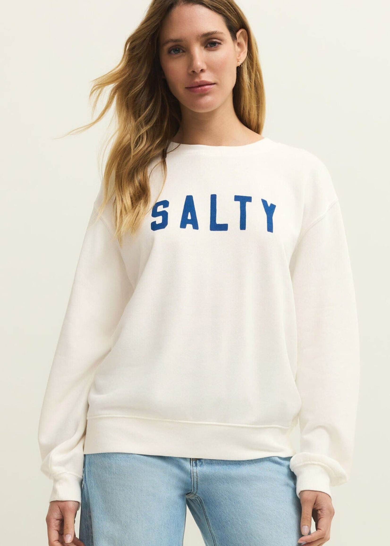 Z-Supply Z-Supply Salty Boyfriend Sweatshirt - Sea Salt