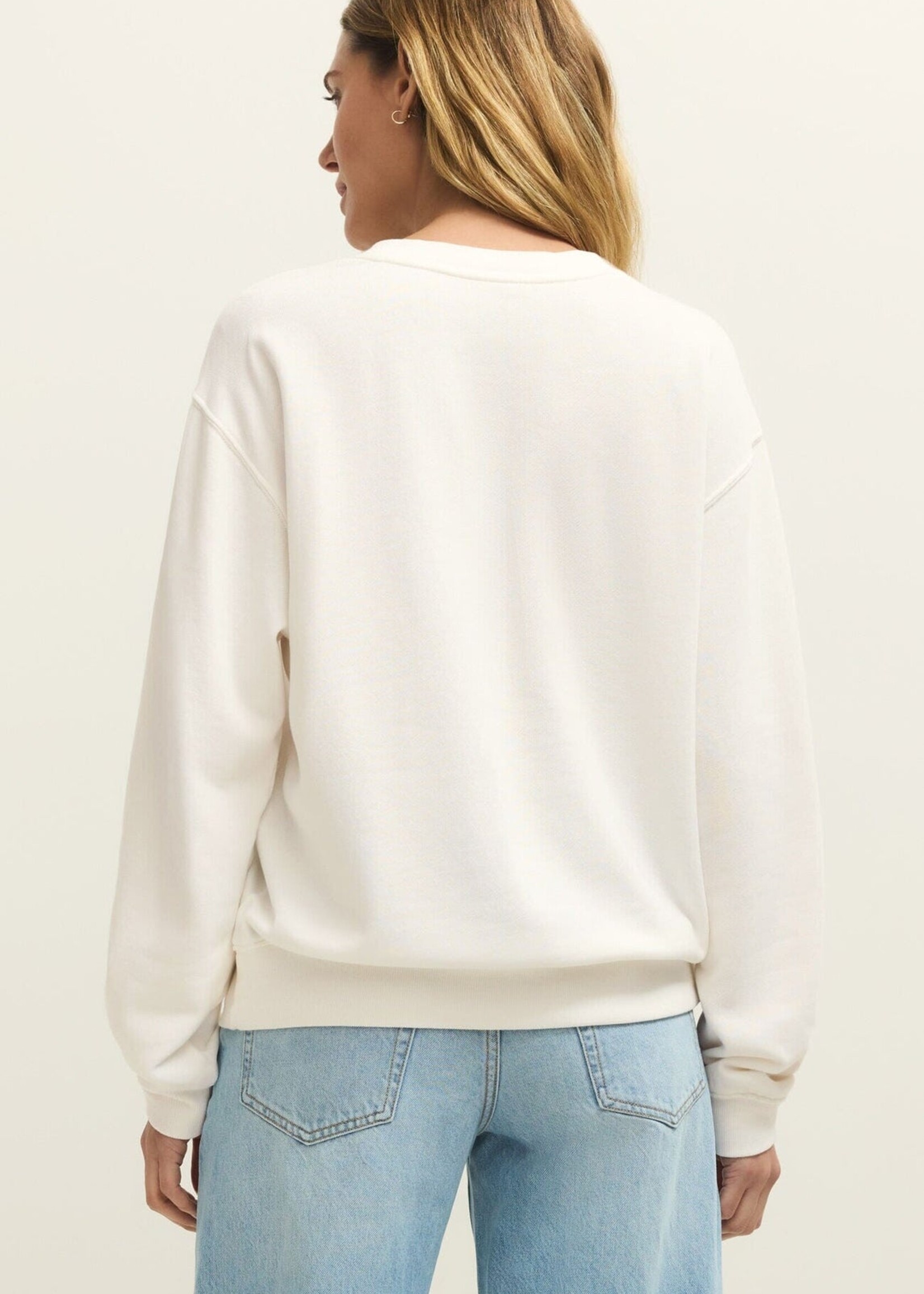 Z-Supply Z-Supply Sweat-Shirt Salty Boyfriend - Sea Salt