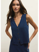 Z-Supply Z-Supply Noelle Jersey Denim Top - Indigo