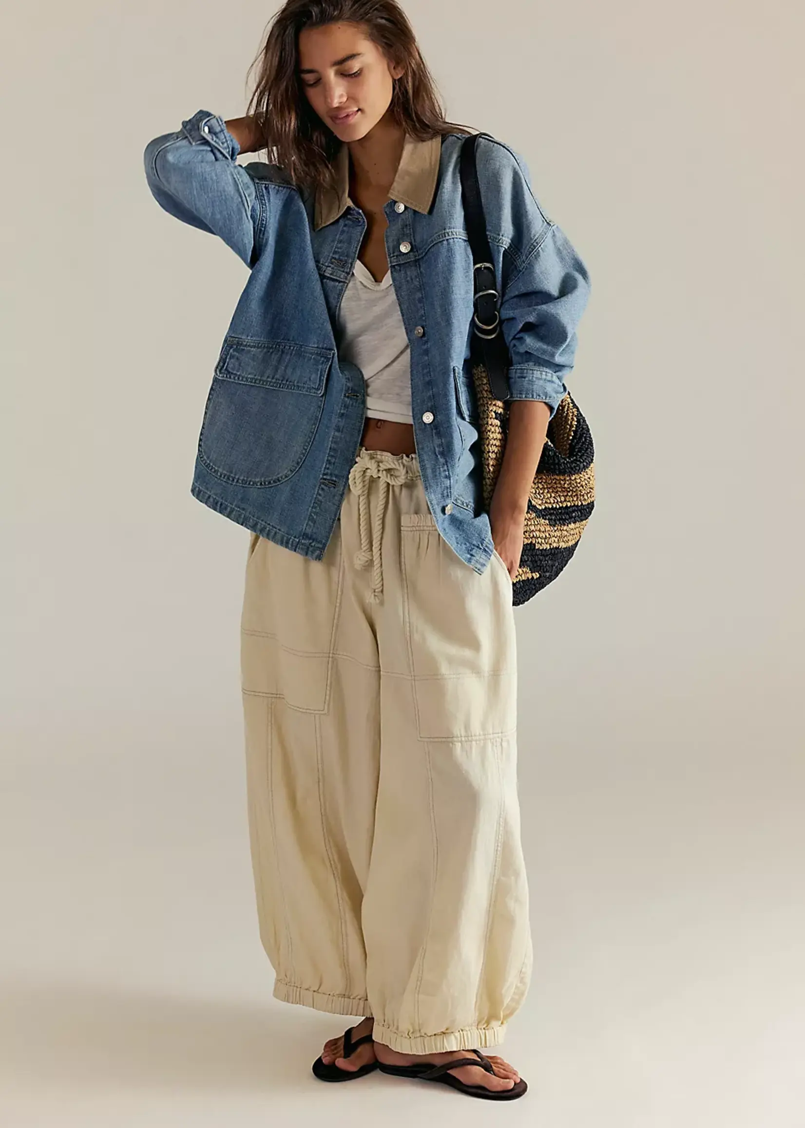 Free People Free People Veste En Jean Citron - Berry Blues