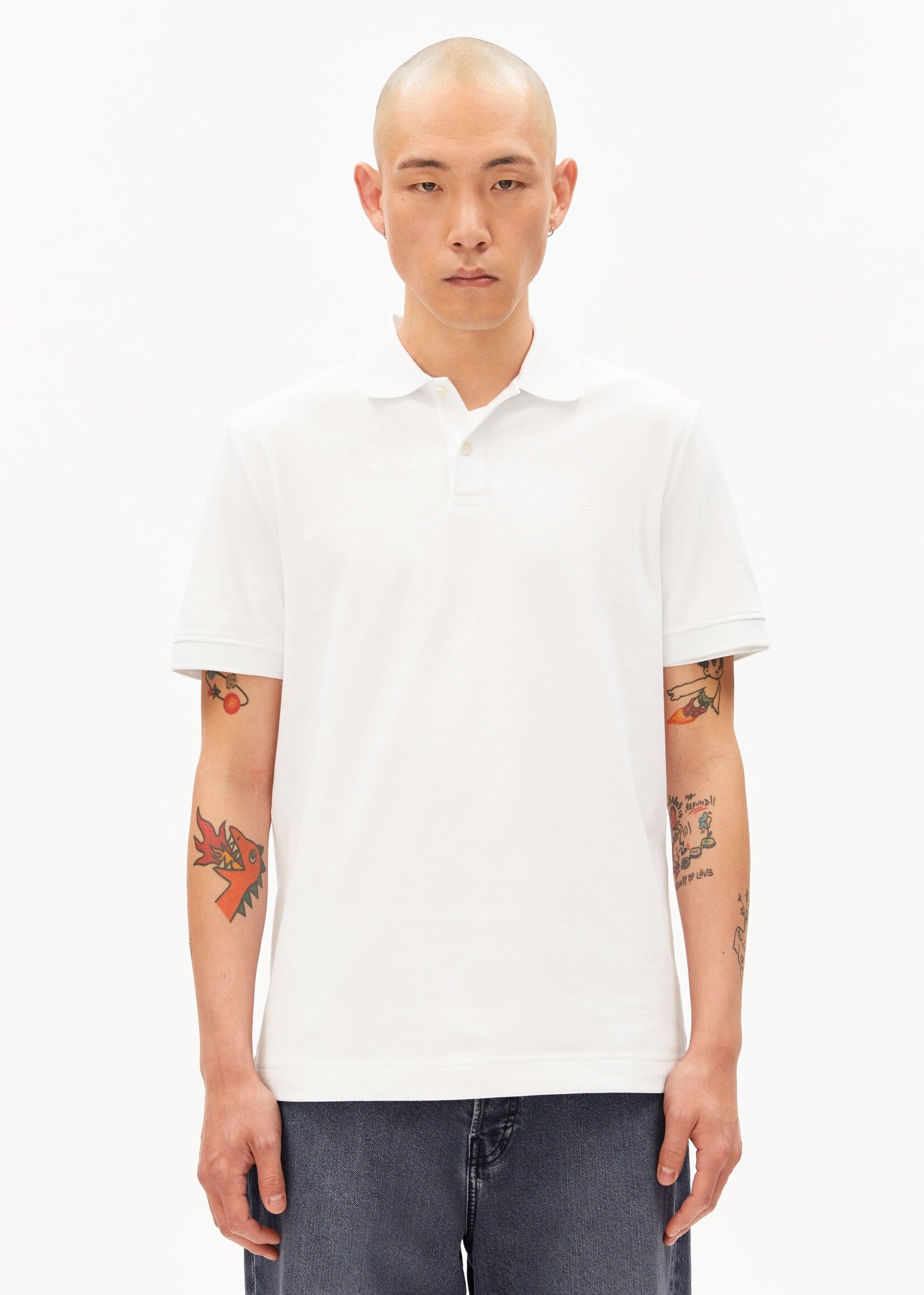 Armedangels Armedangels Chemise Polo Maario - Blanc