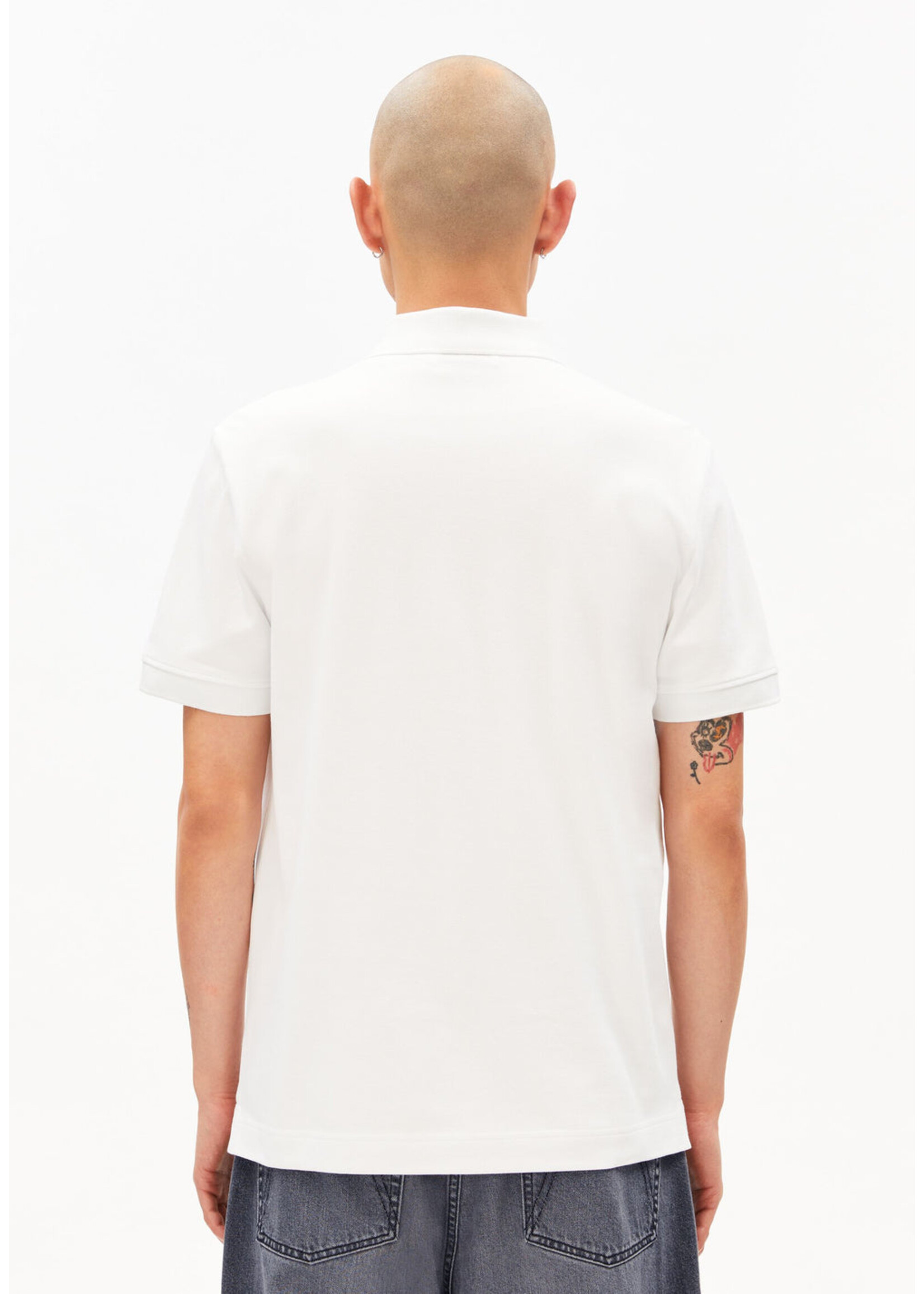 Armedangels Armedangels Chemise Polo Maario - Blanc