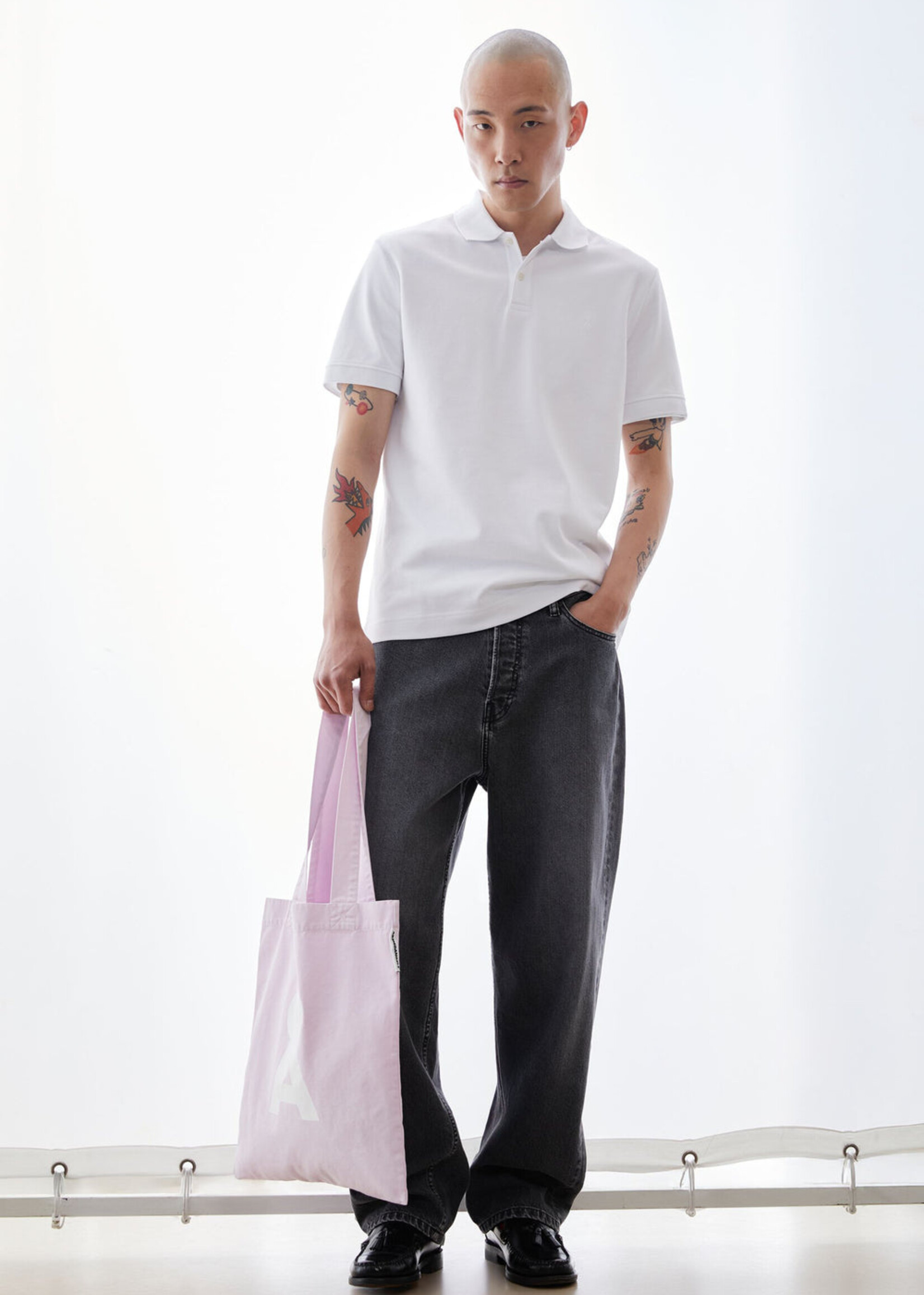 Armedangels Armedangels Chemise Polo Maario - Blanc