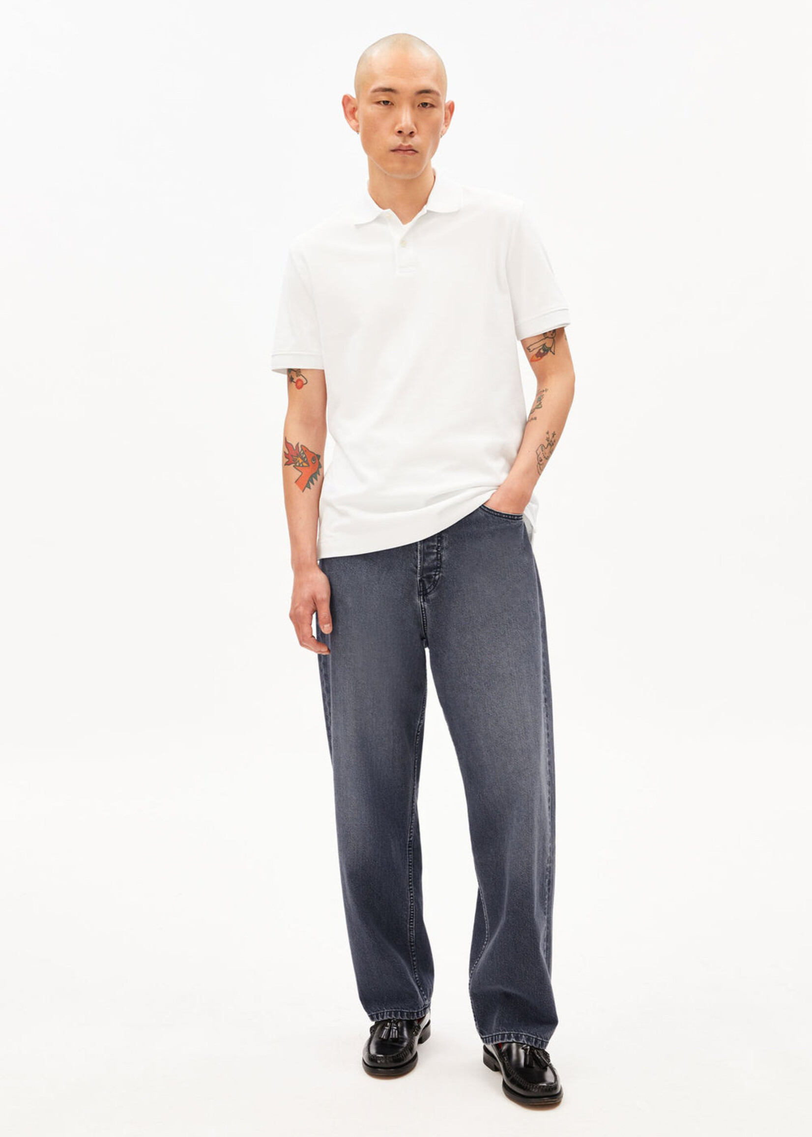 Armedangels Armedangels Maario Polo Shirt - White