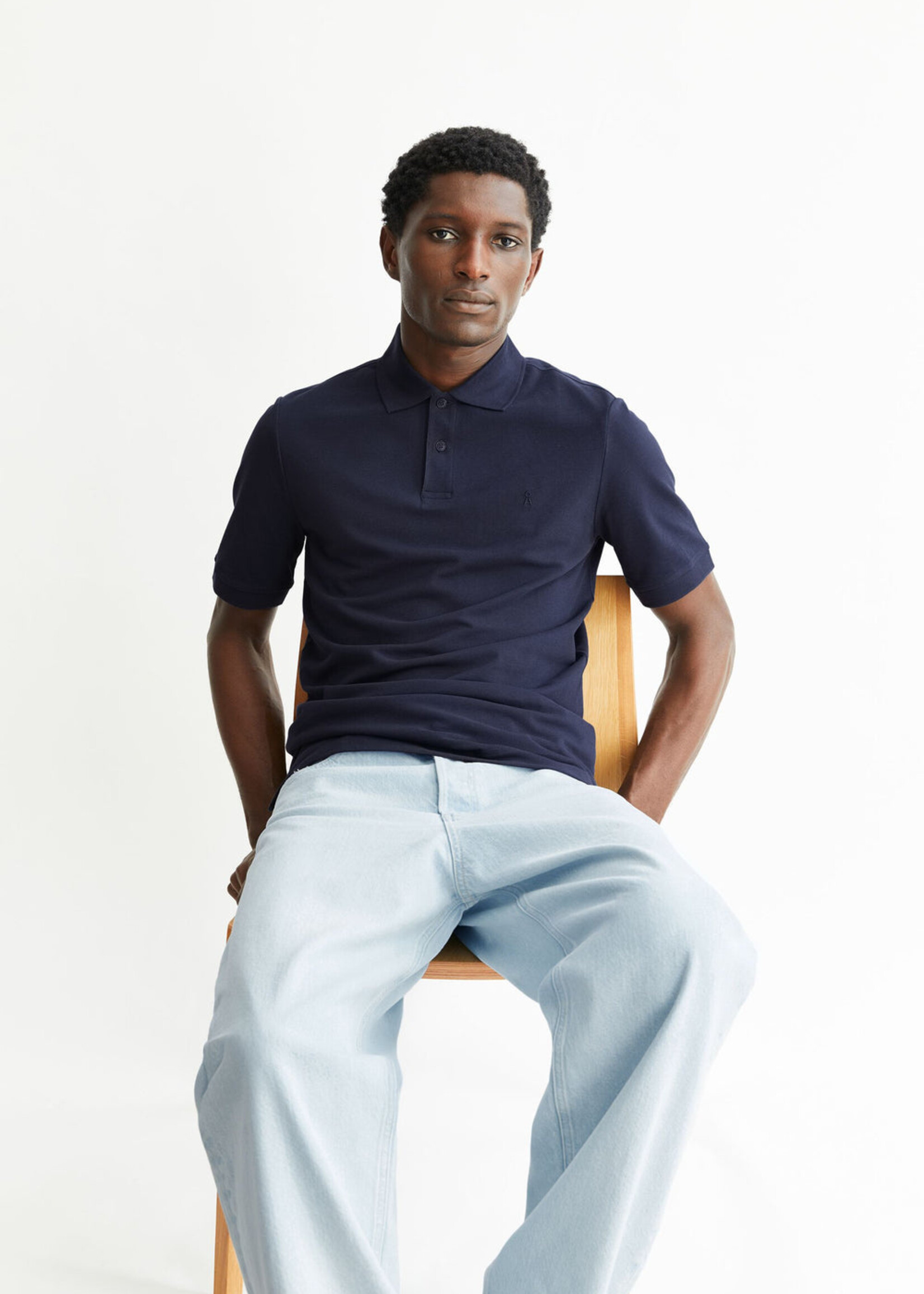 Armedangels Armedangels Chemise Polo Maario - Night Sky