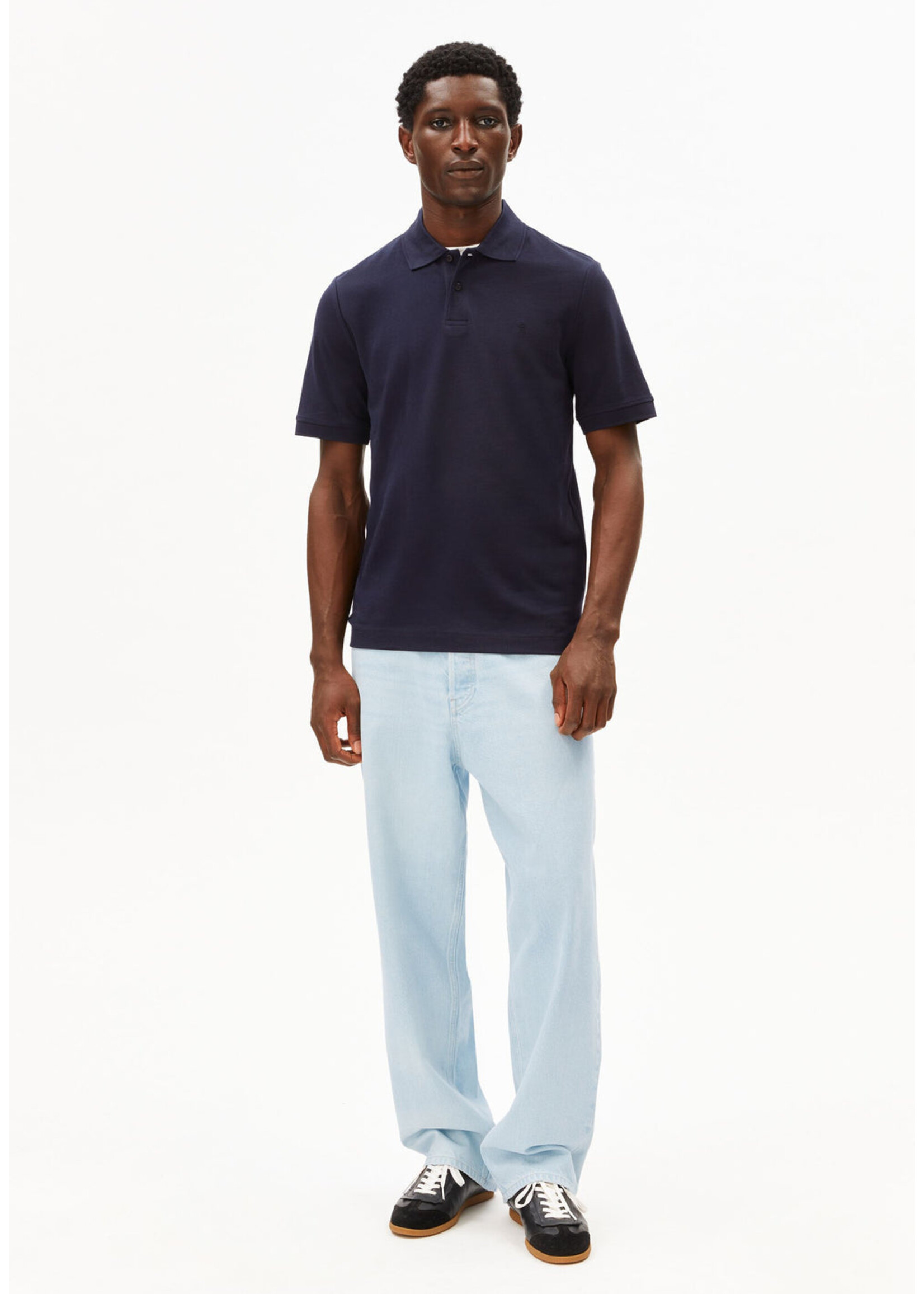 Armedangels Armedangels Maario Polo Shirt - Night Sky