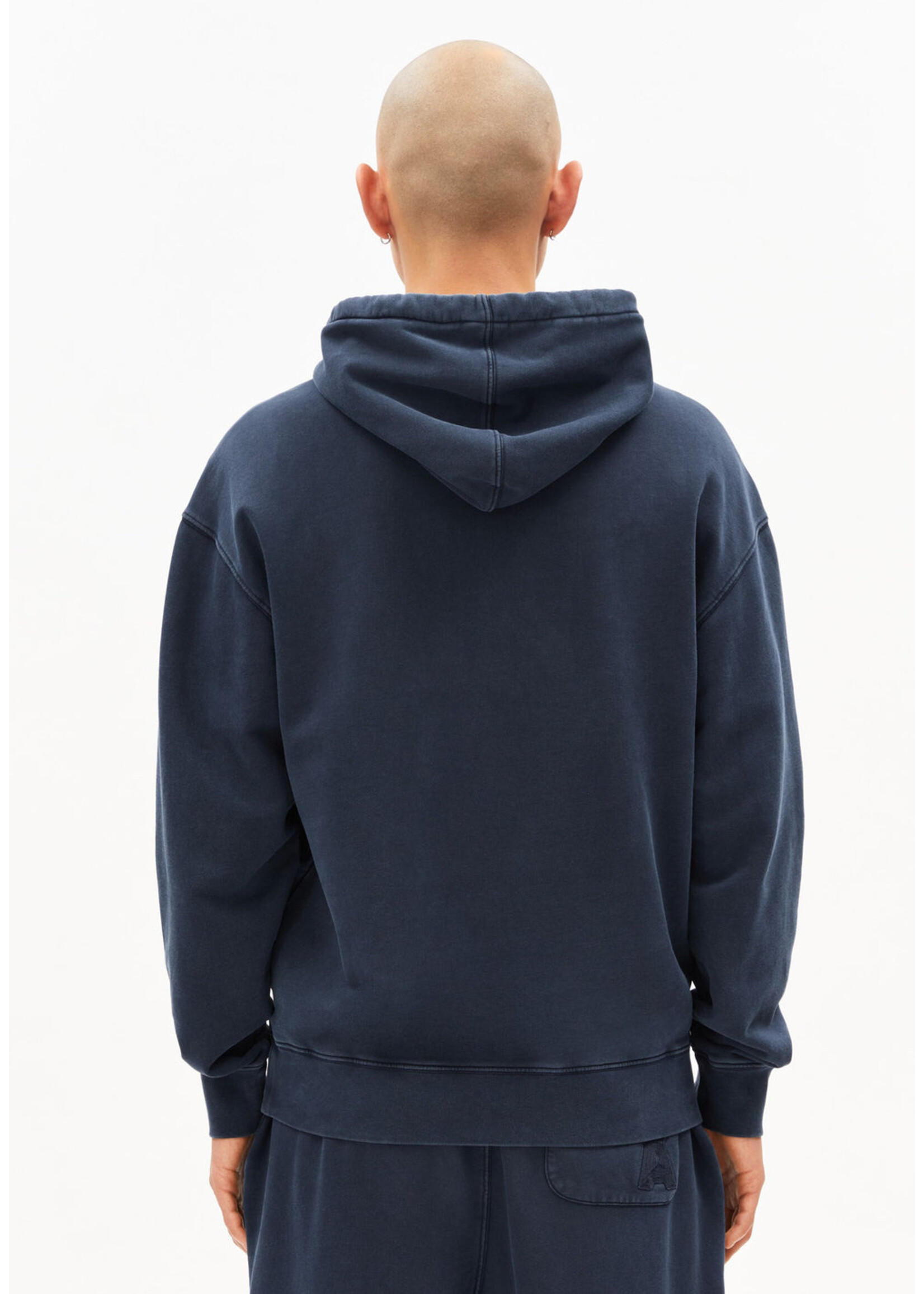 Armedangels Armedangels Sweat À Capuche Kiraan Dye - Night Sky Washed