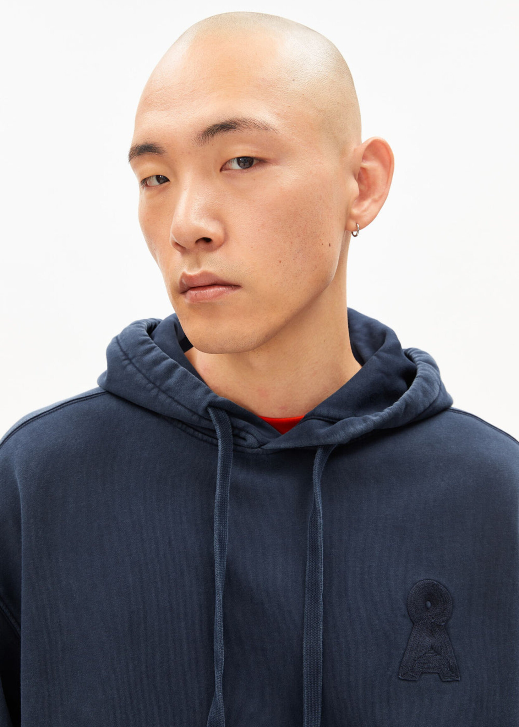 Armedangels Armedangels Iconic Kiraan Dye Hoodie - Night Sky Washed