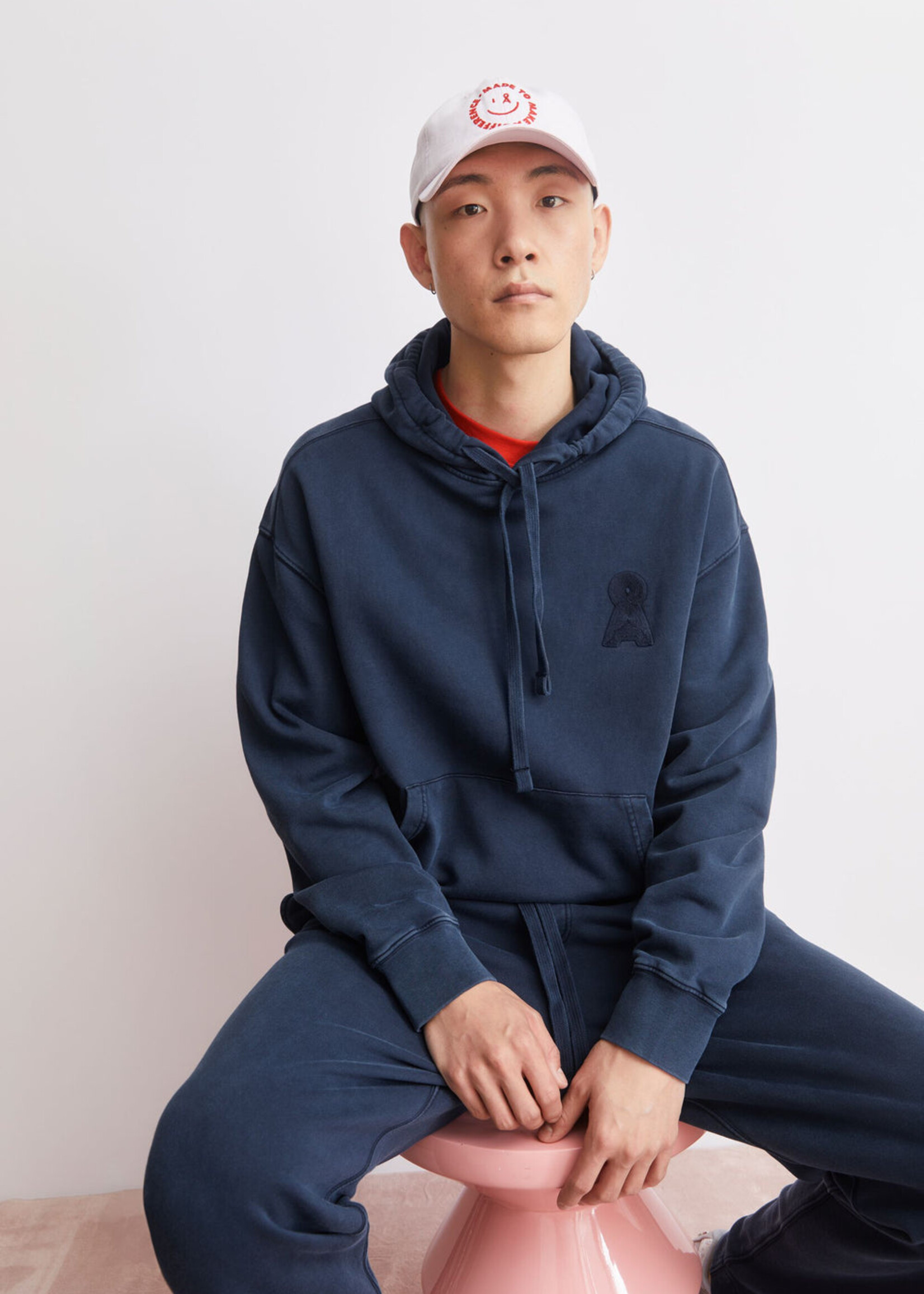 Armedangels Armedangels Sweat À Capuche Kiraan Dye - Night Sky Washed