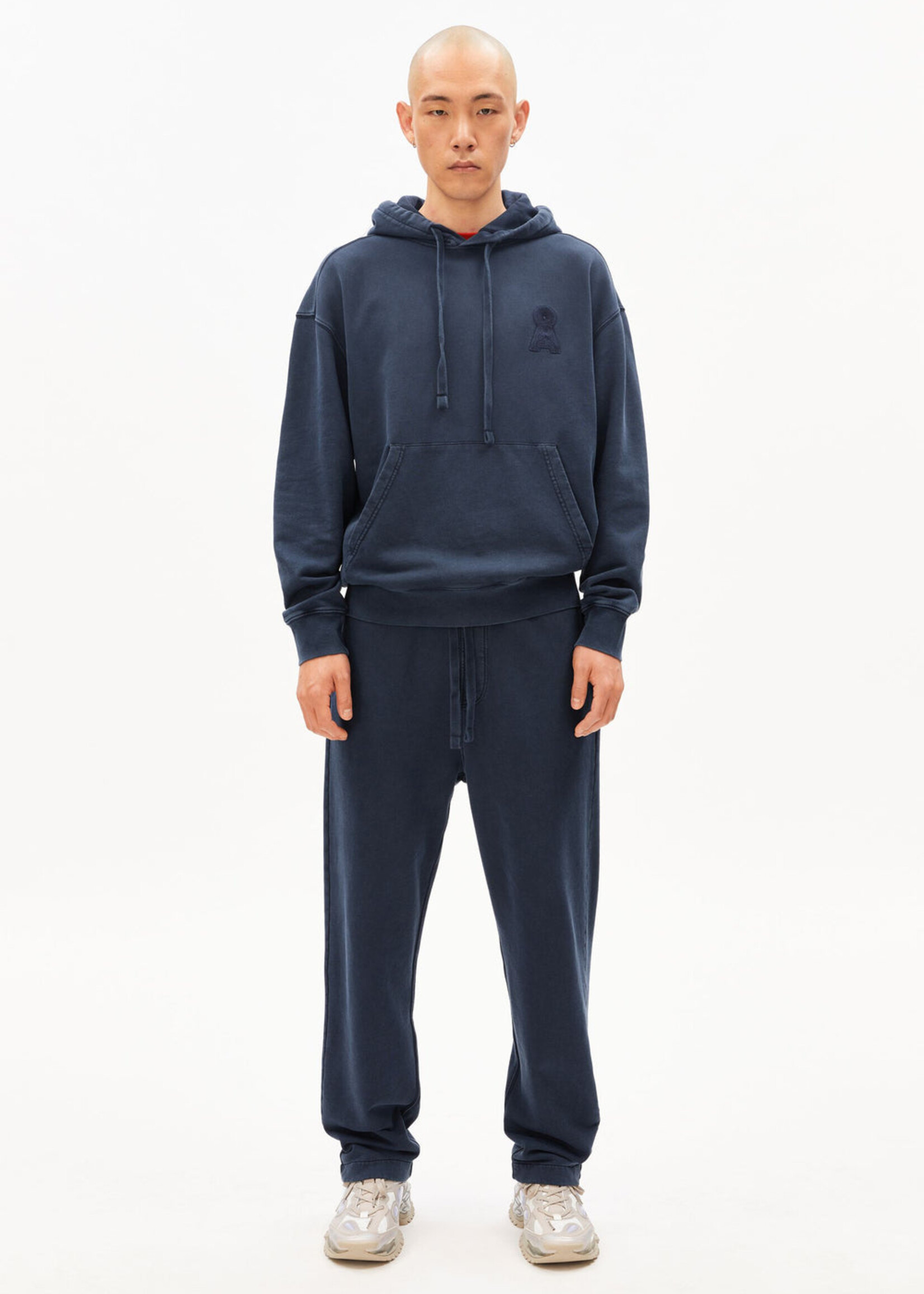 Armedangels Armedangels Iconic Kiraan Dye Hoodie - Night Sky Washed