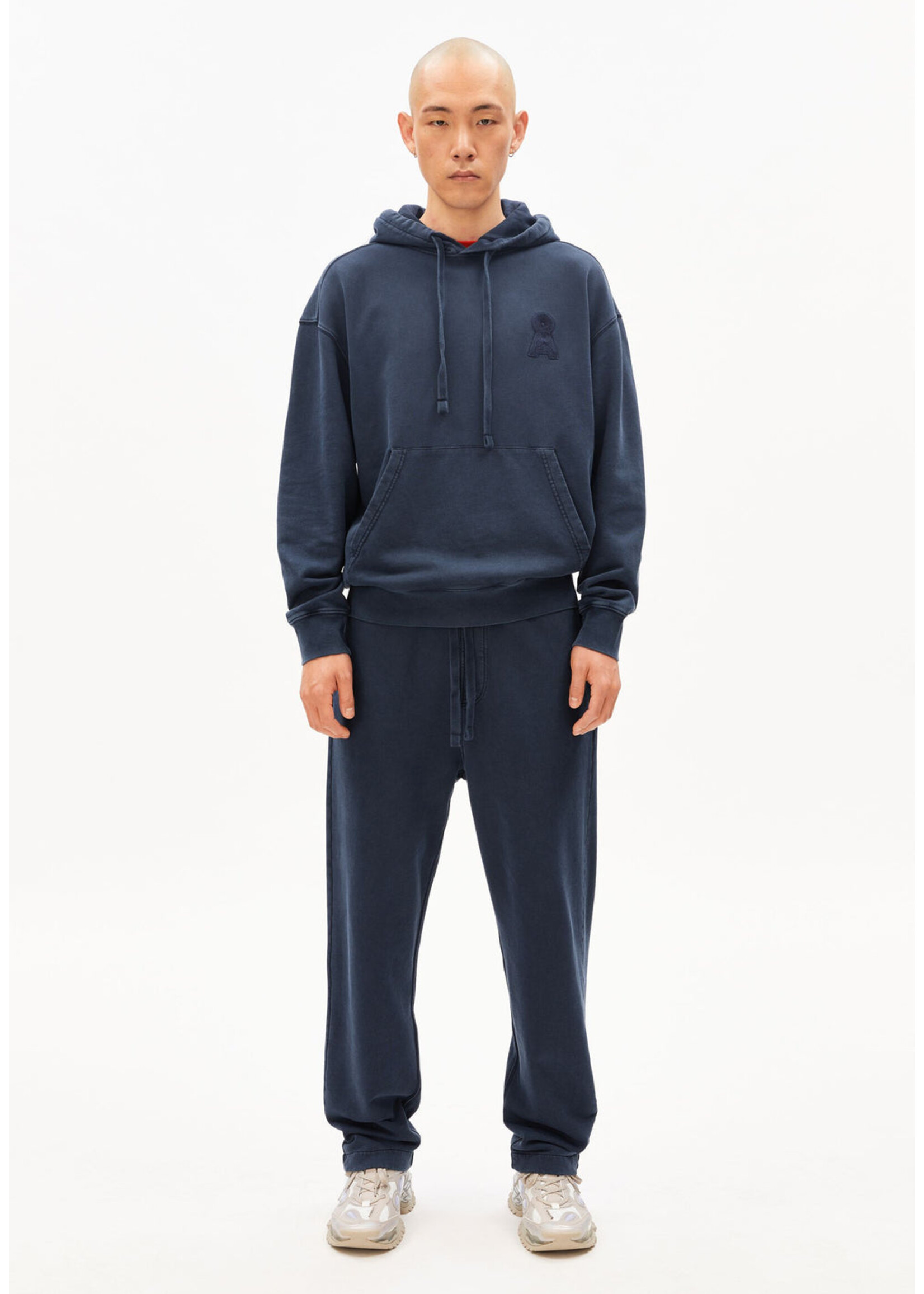Armedangels Armedangels Iconic Kiraan Dye Hoodie - Night Sky Washed