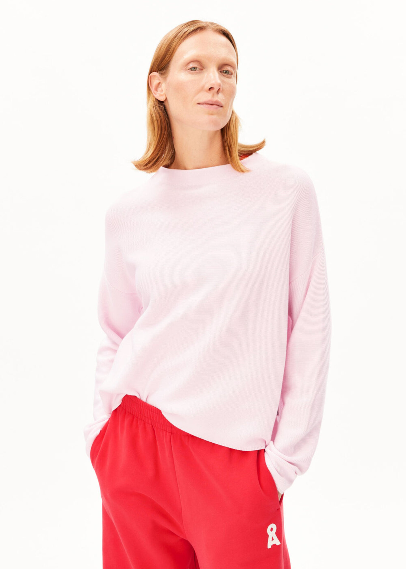 Armedangels Armedangels Merinaa Links Links Sweater - Pink Mist