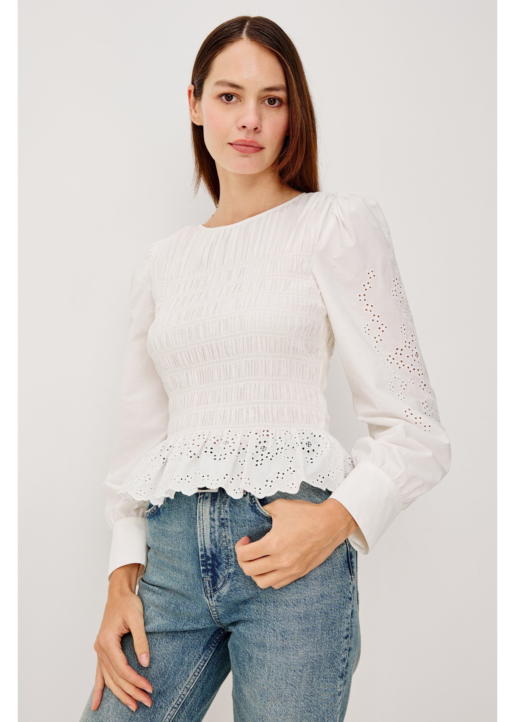 Rails Rails Tabi Top - White Embroidery