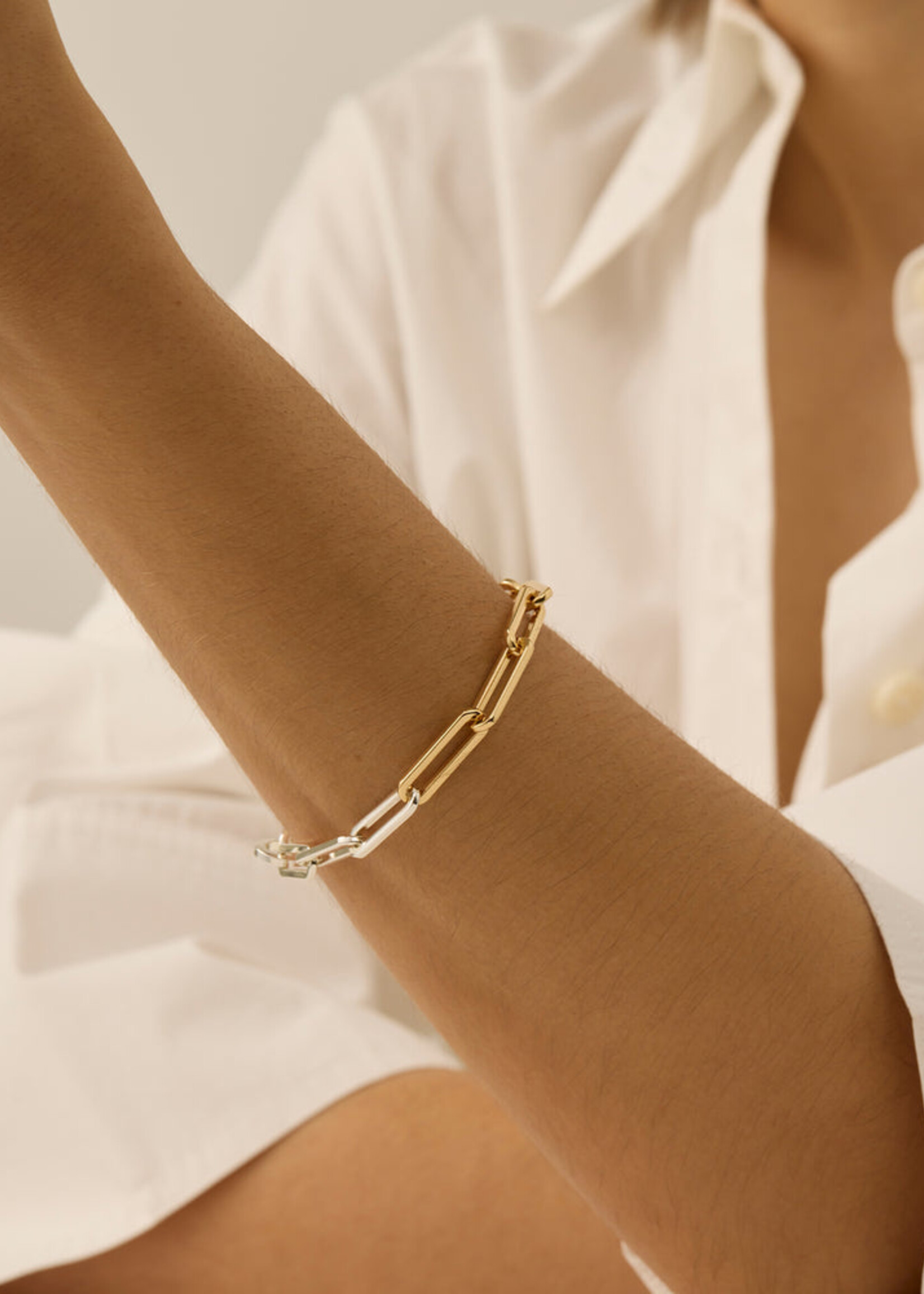 Jenny Bird Andi Slim Bracelet - Two-Tone