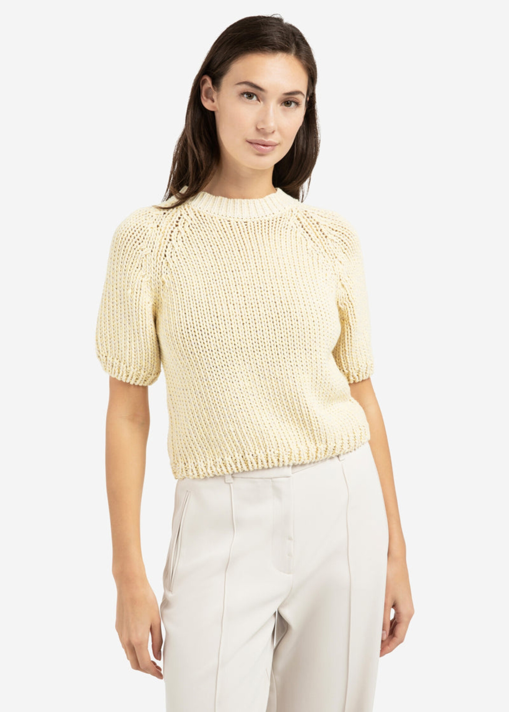 Yaya Women Yaya Women Heavy Yarn Sweater - Reed Yellow