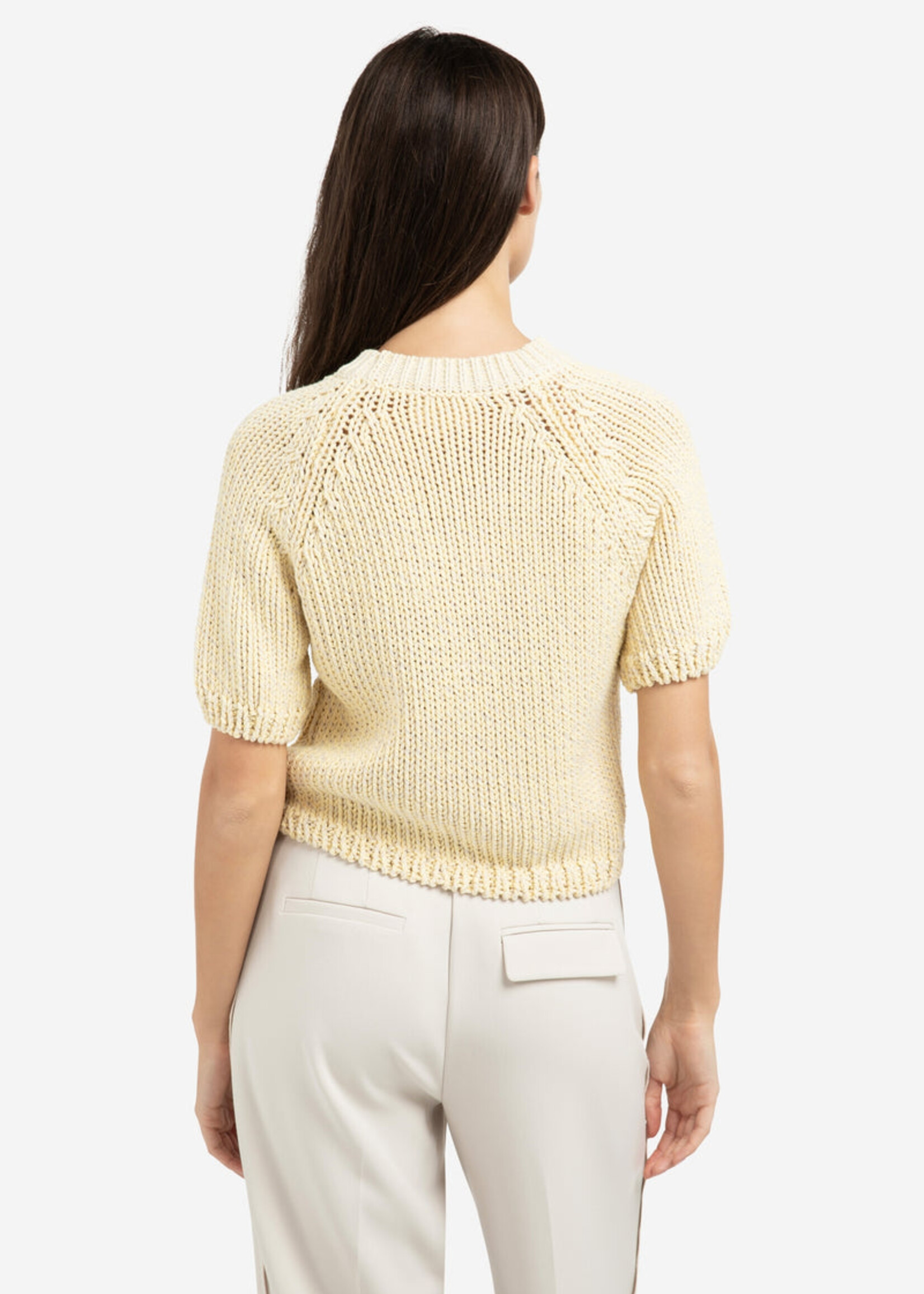 Yaya Women YAYA Pull En Grosse Laine - Reed Yellow