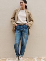 Yaya Women YAYA Knitted Sweater With Cords - Kit Beige