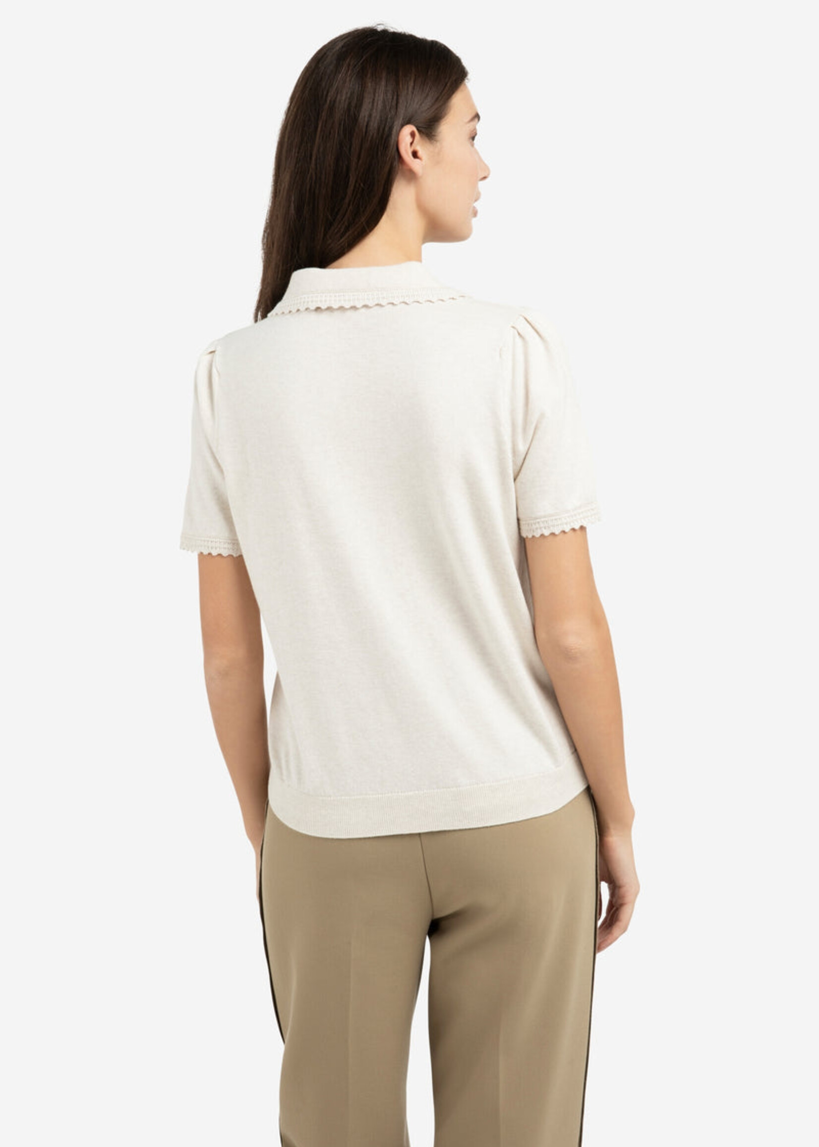 Yaya Women YAYA SS Cardigan With Tex - Kit Beige