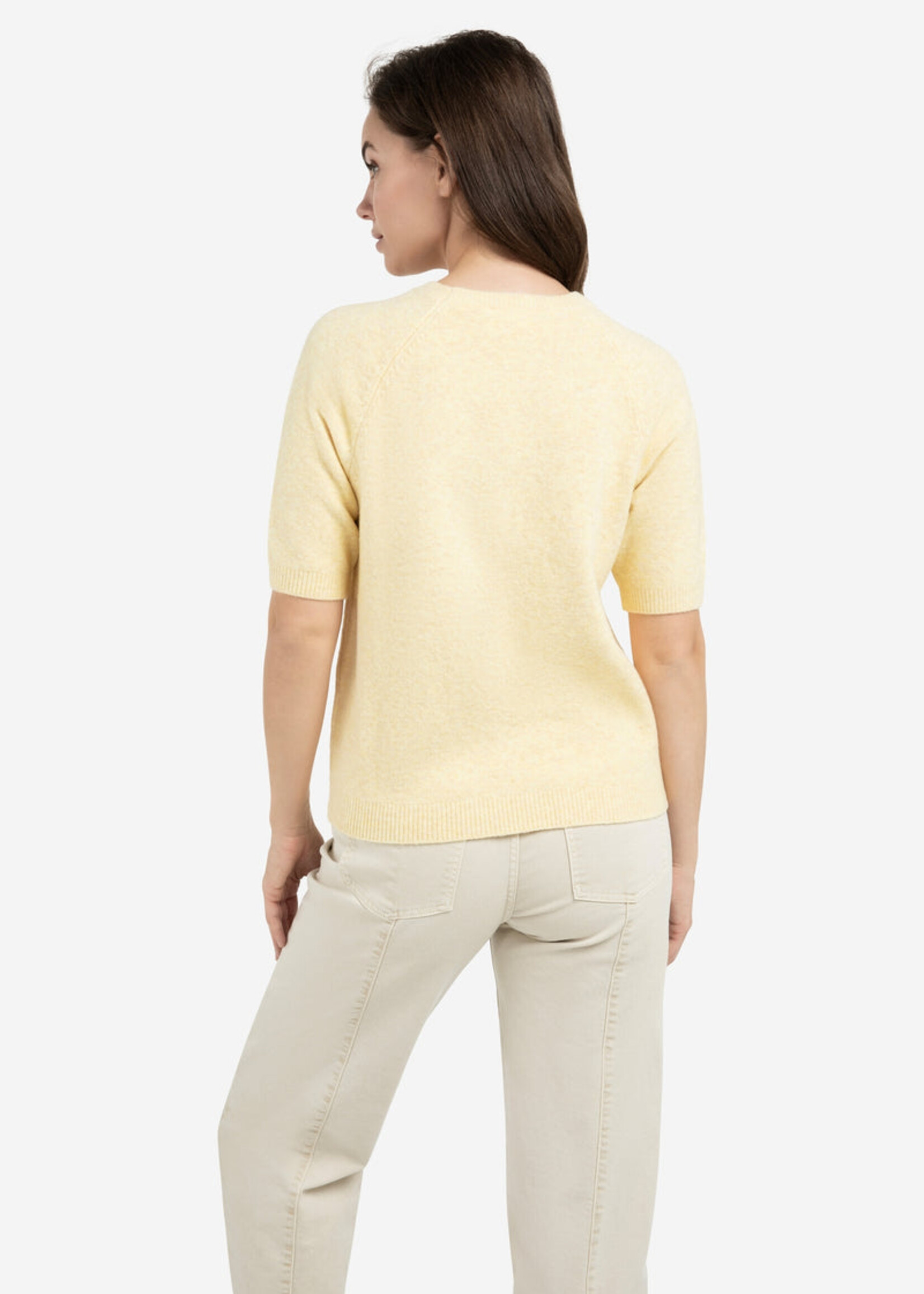 Yaya Women YAYA Raglan SS Sweater - Reed Yellow