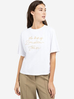 Yaya Women Yaya Women T-Shirt With Floc - Reed Yellow