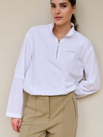 Yaya Women Yaya Women Balloon Top With Zipper - Pure White