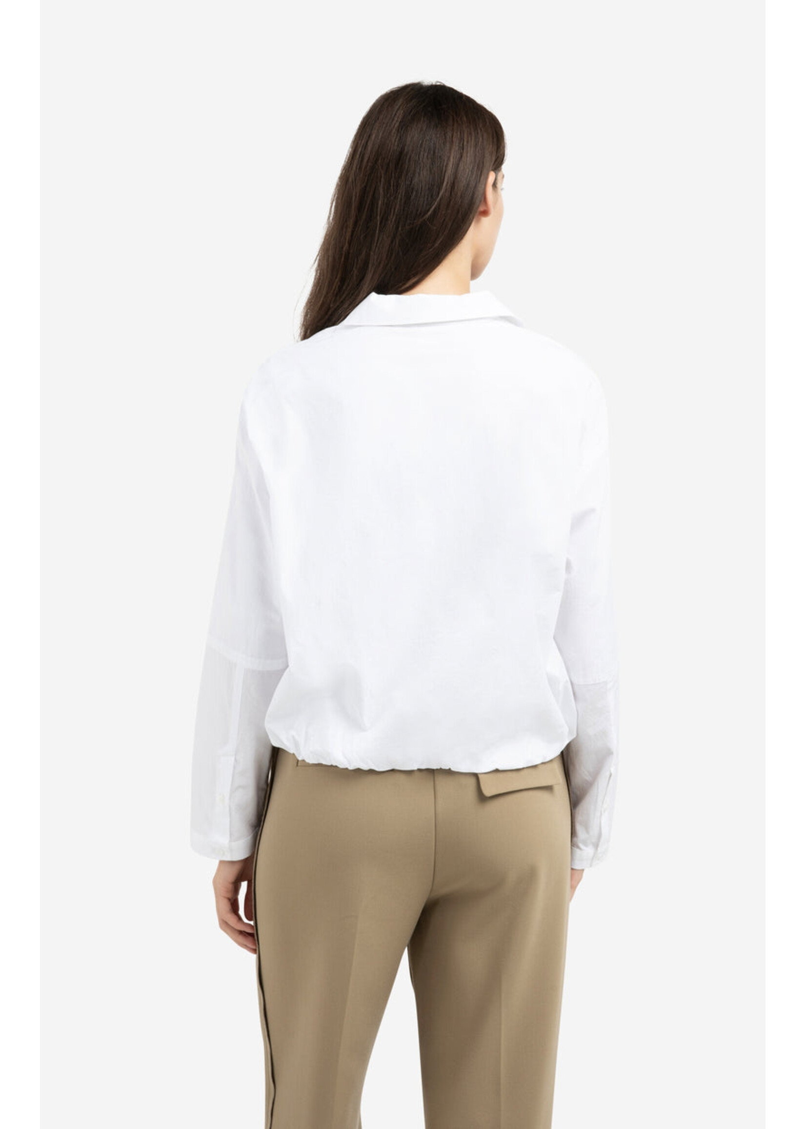 Yaya Women YAYA Balloon Top With Zipper - Pure White