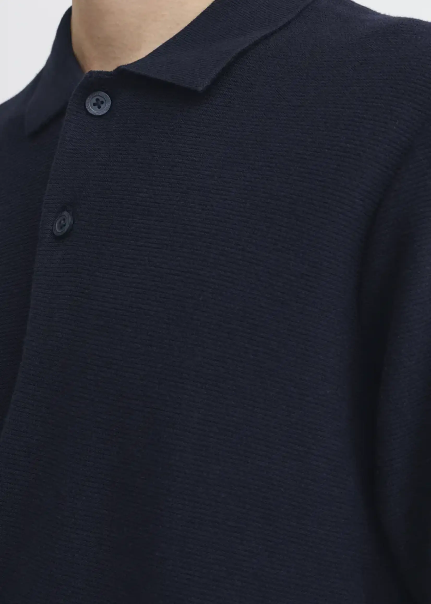 Casual Friday Casual Friday Polo Edward Relaxed Knit - Dark Navy