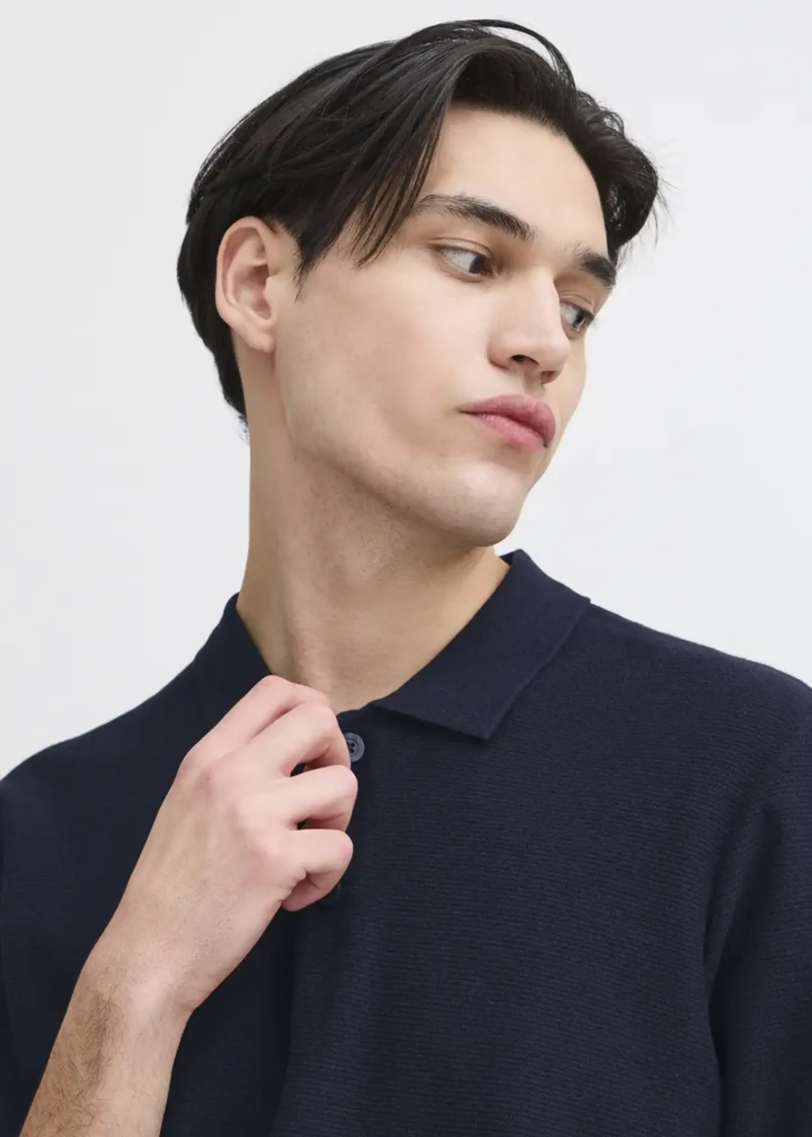 Casual Friday Casual Friday Polo Edward Relaxed Knit - Dark Navy