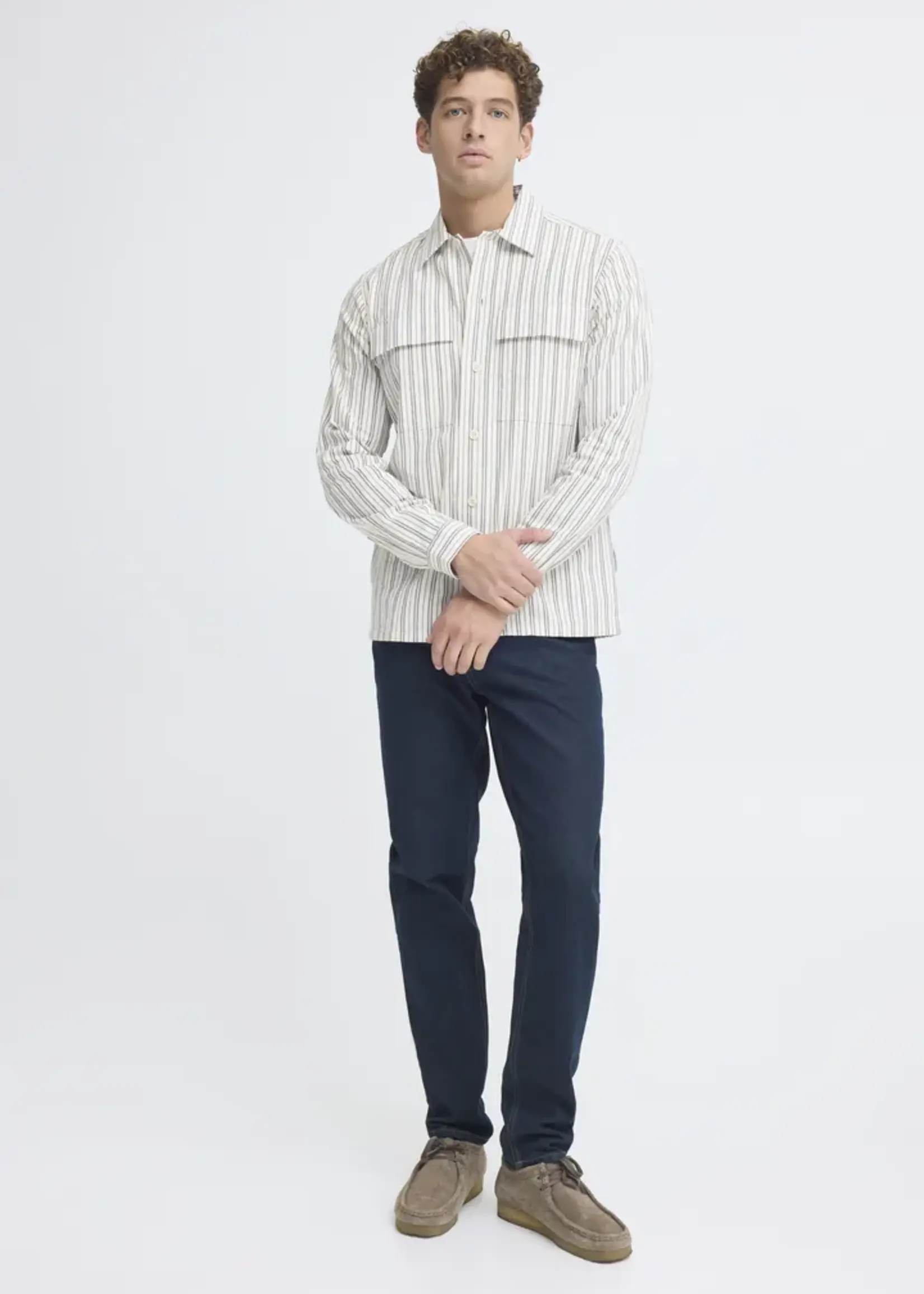 Casual Friday Casual Friday Wiberg Striped Shirt - Jet Stream