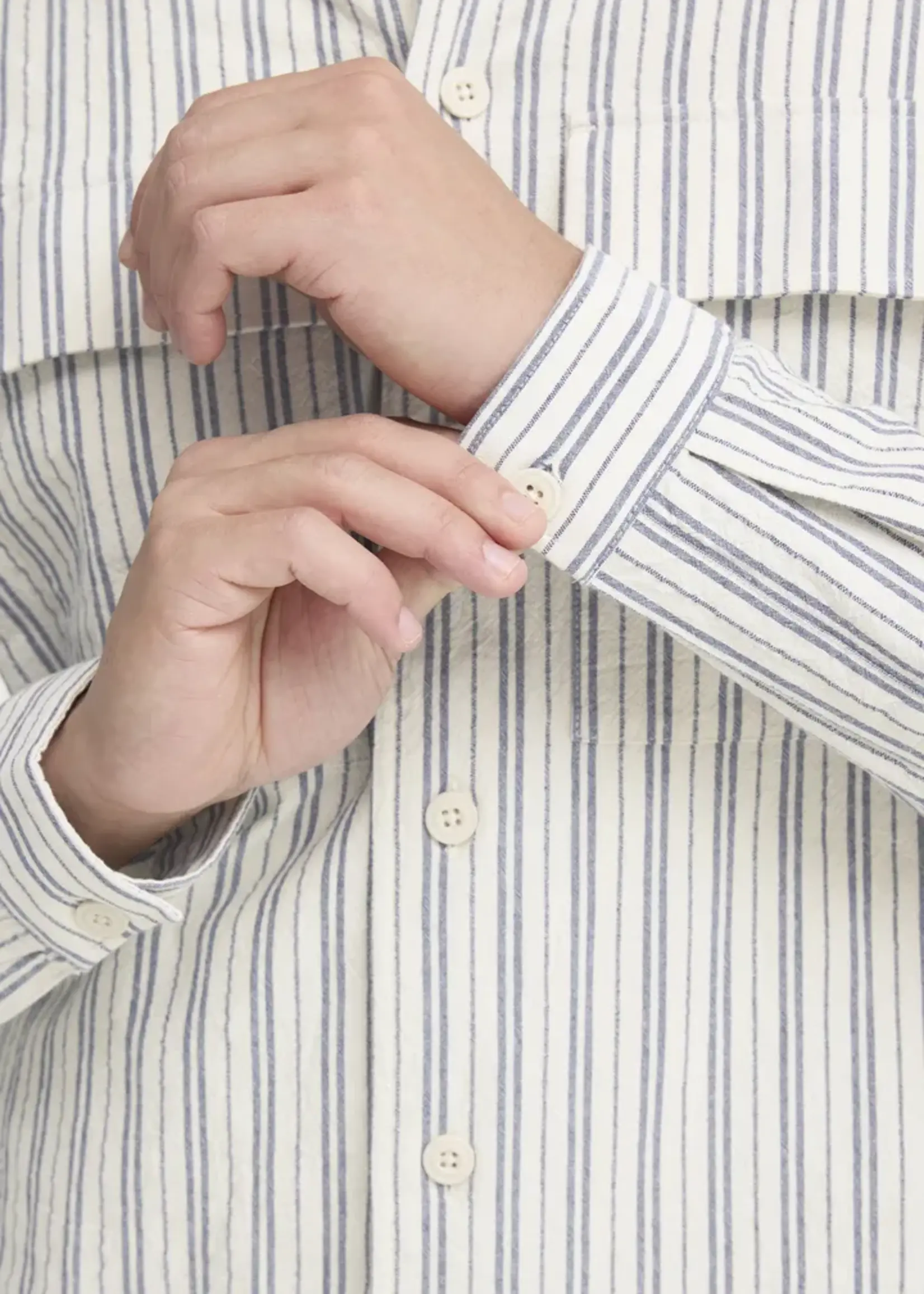 Casual Friday Casual Friday Chemise Rayée Wiberg - Jet Stream