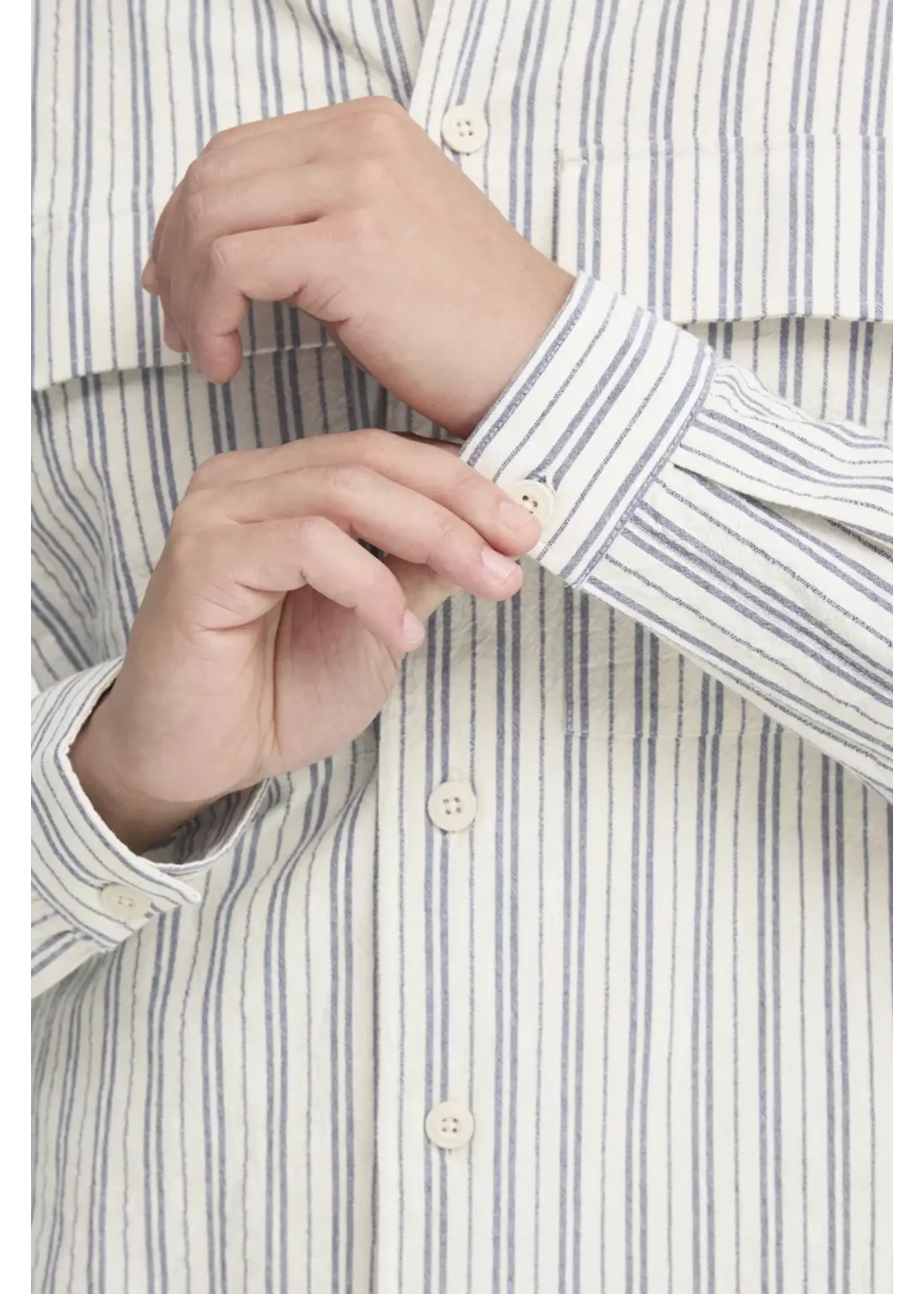 Casual Friday Casual Friday Chemise Rayée Wiberg - Jet Stream