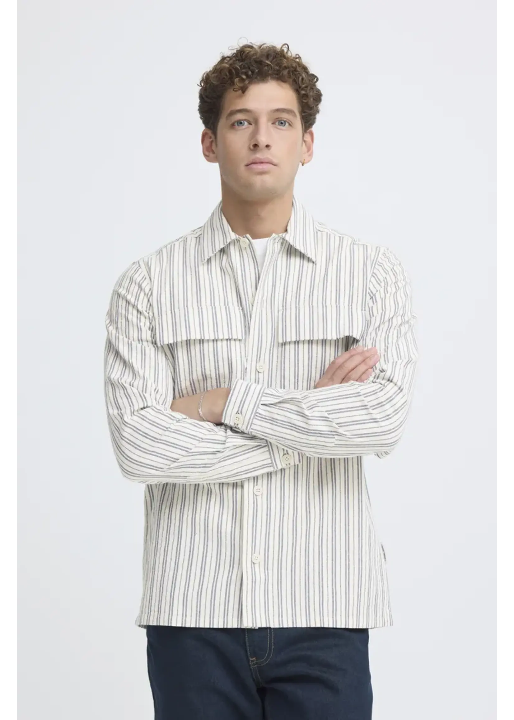 Casual Friday Casual Friday Wiberg Striped Shirt - Jet Stream