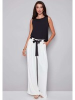 I love Tyler Madison Tyler Madison Pantalon Fiona À Jambes Larges - Cream