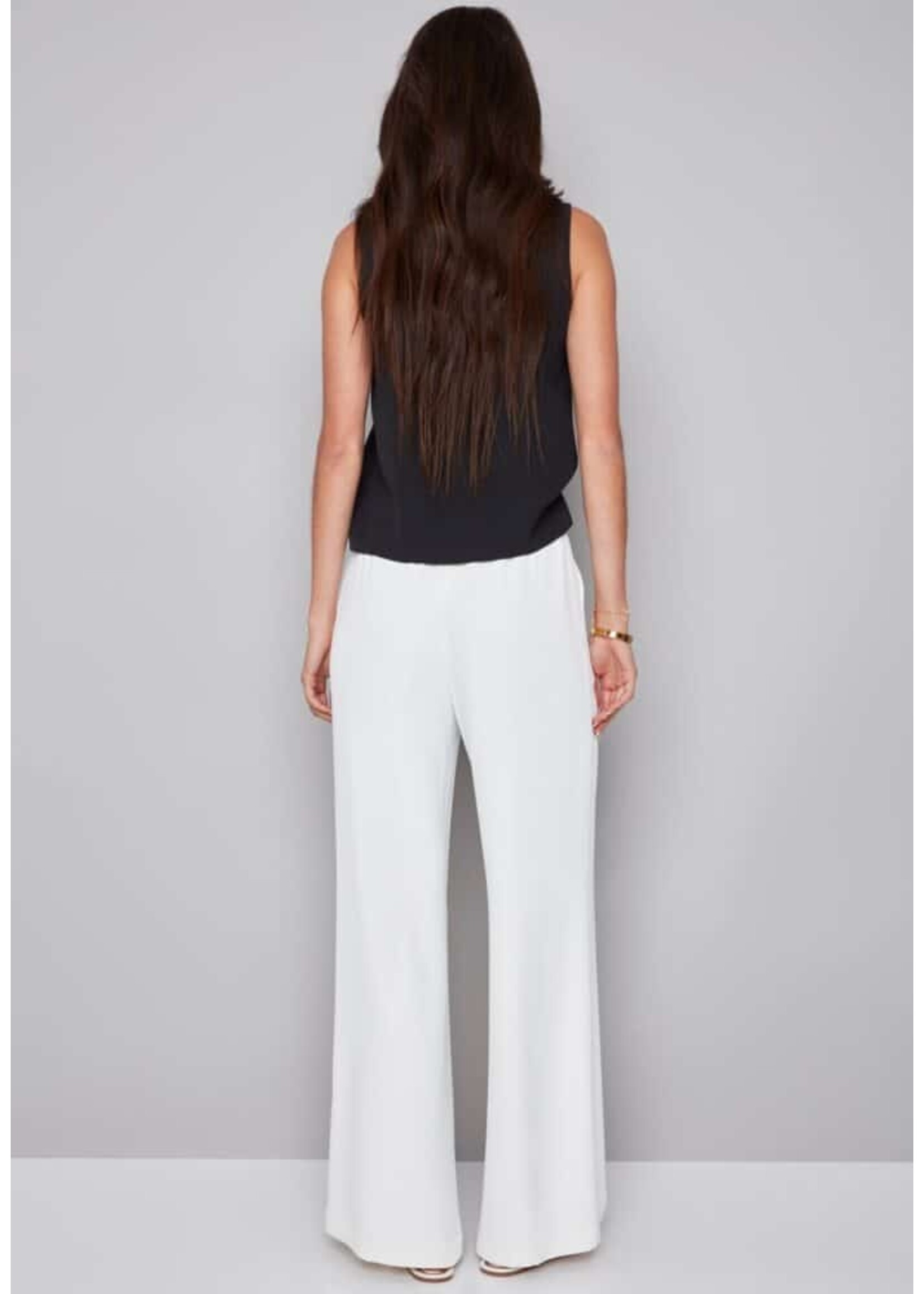 I love Tyler Madison Tyler Madison Pantalon Fiona À Jambes Larges - Cream