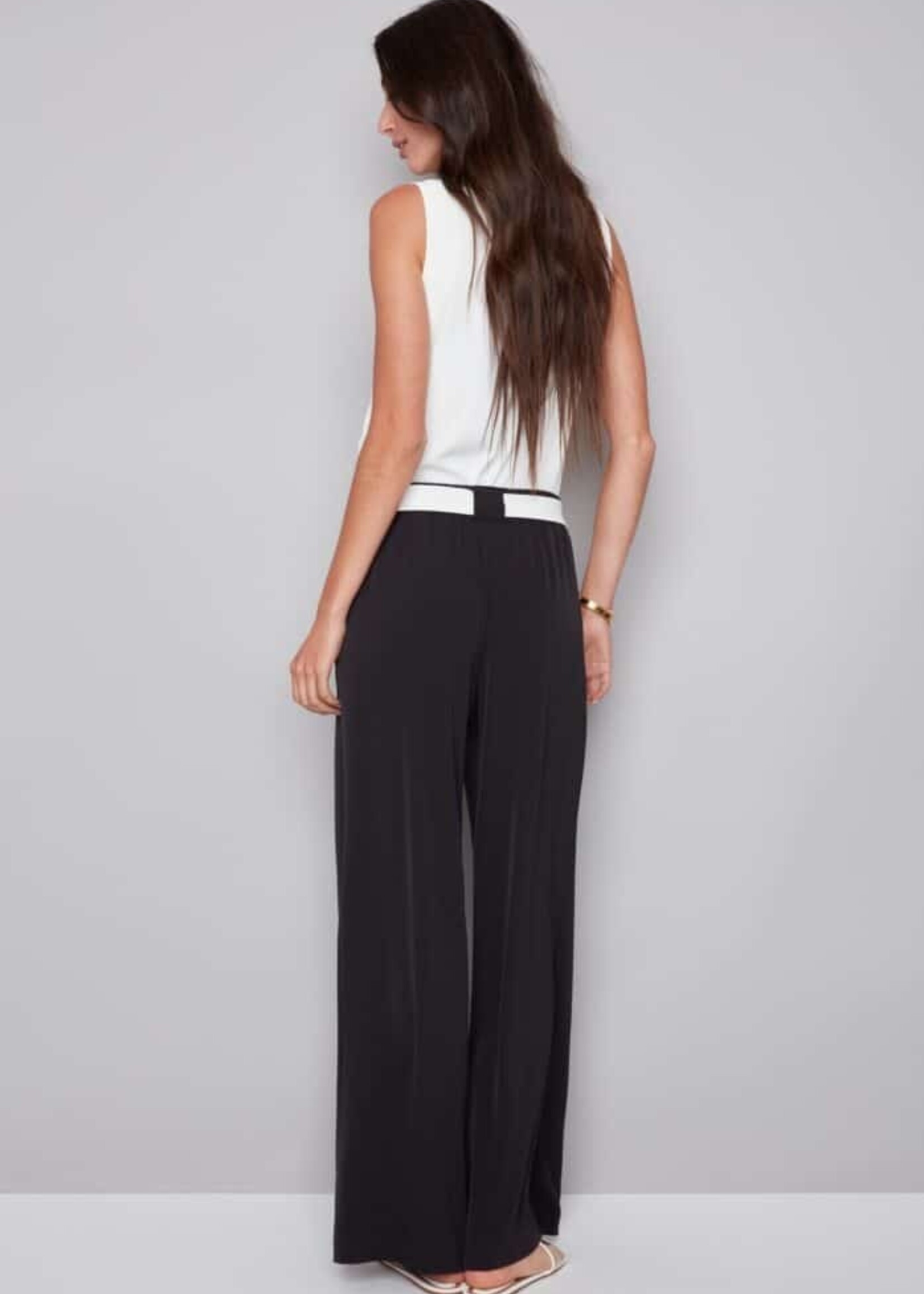 I love Tyler Madison Tyler Madison Fiona Wide Leg Pant - Black