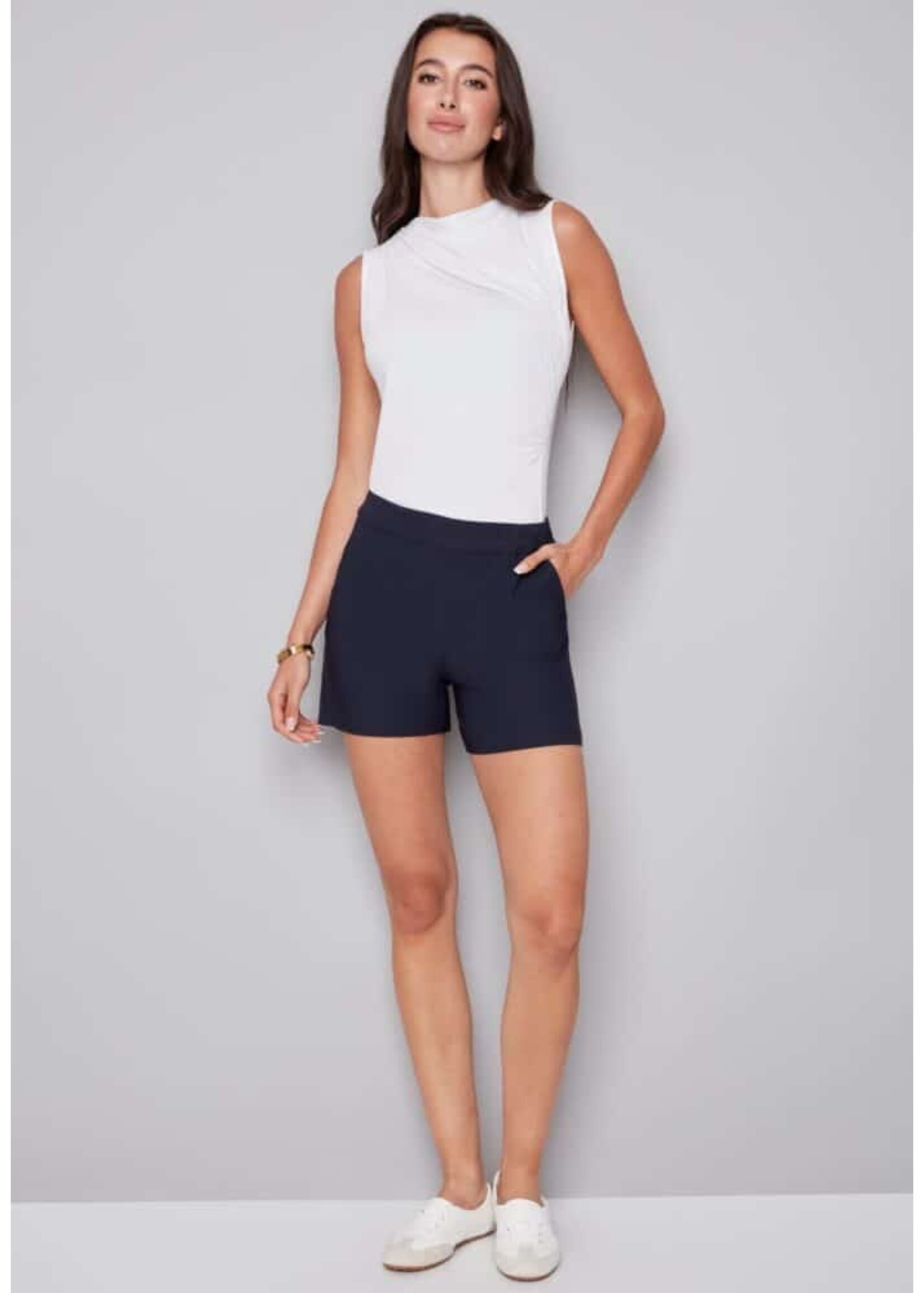 I love Tyler Madison Tyler Madison Lisa Solid Short - Navy