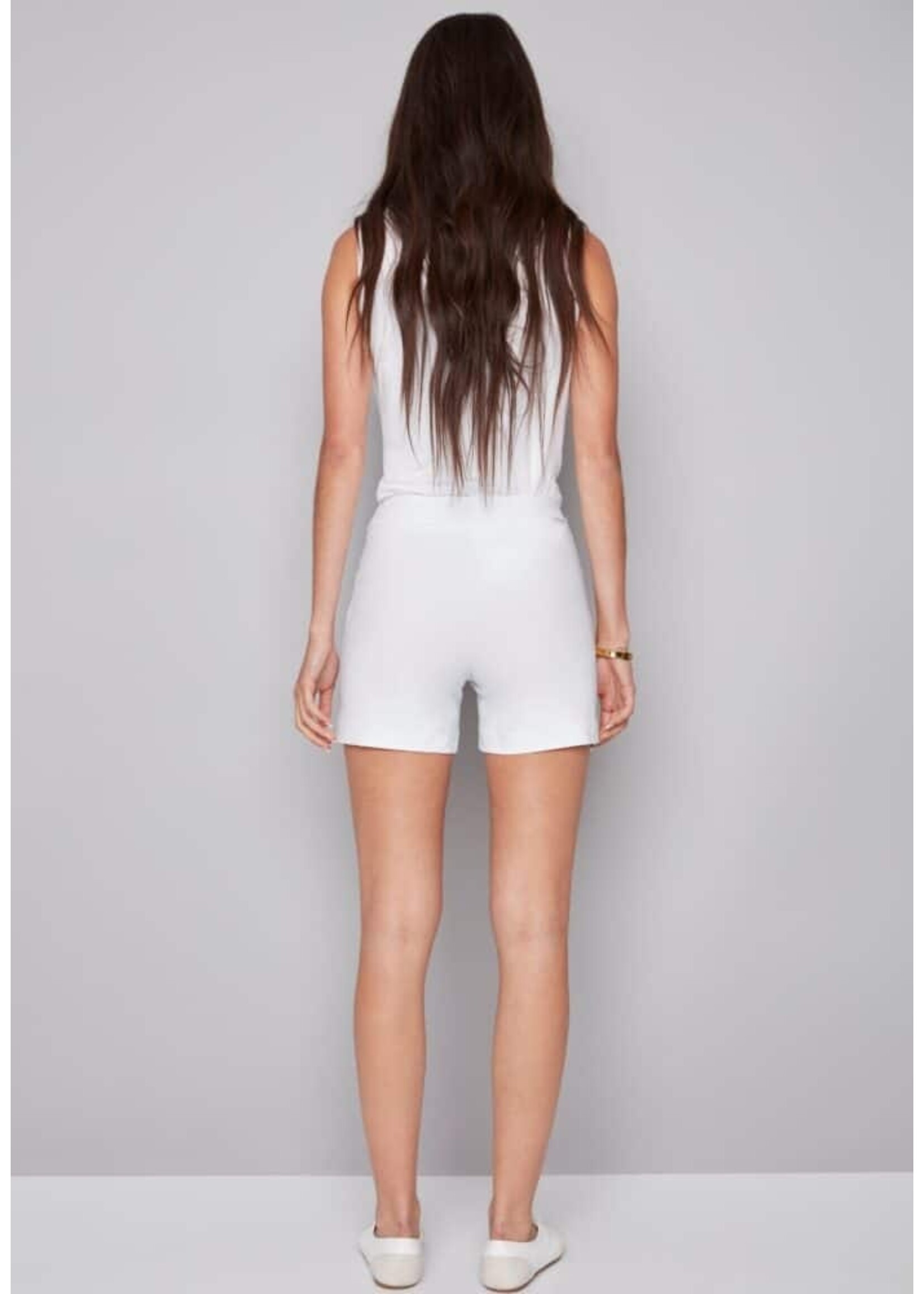 I love Tyler Madison Tyler Madison Lisa Solid Shorts - White