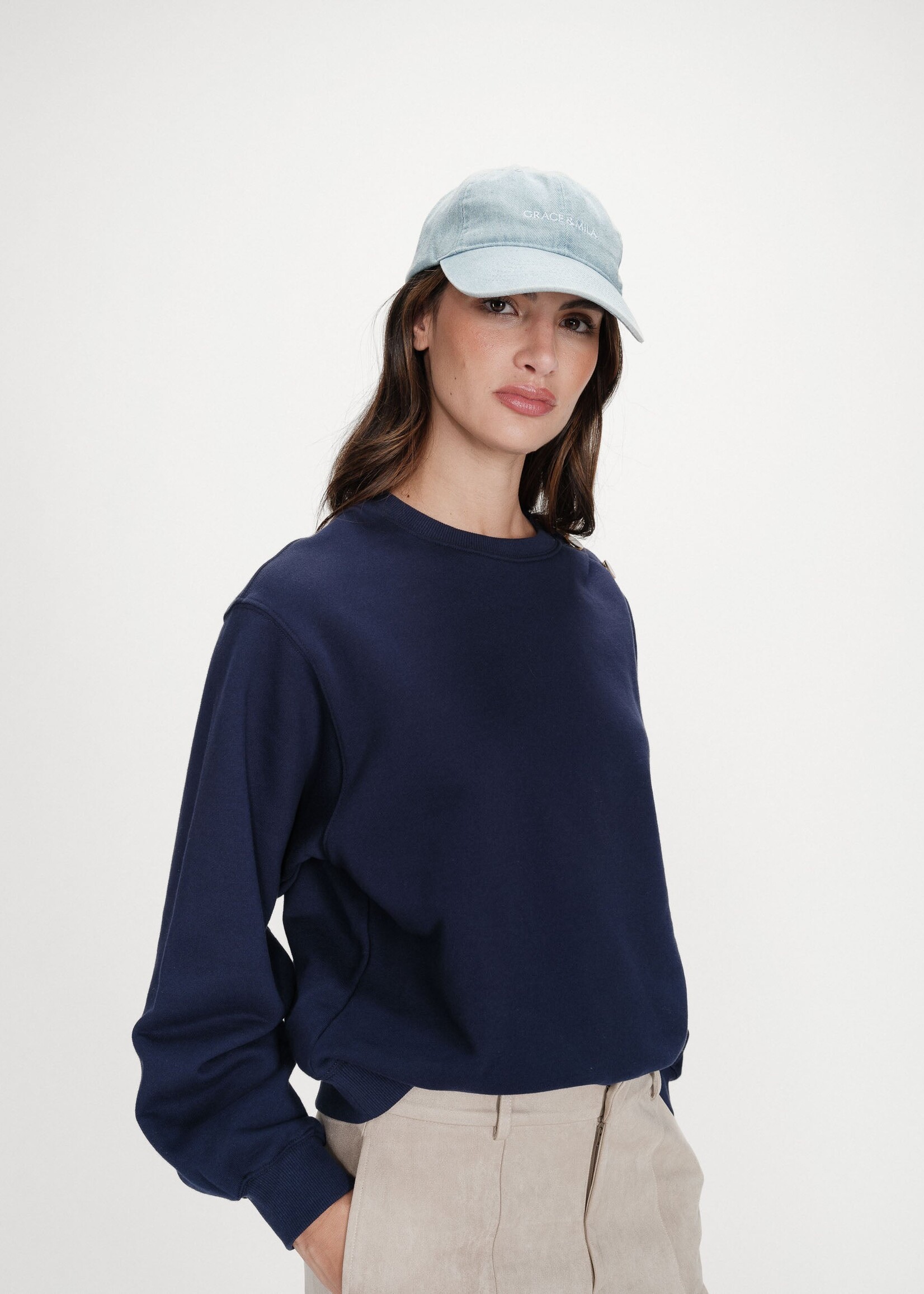 Grace and Mila Grace & Mila Casquette Slimane - Sky Blue