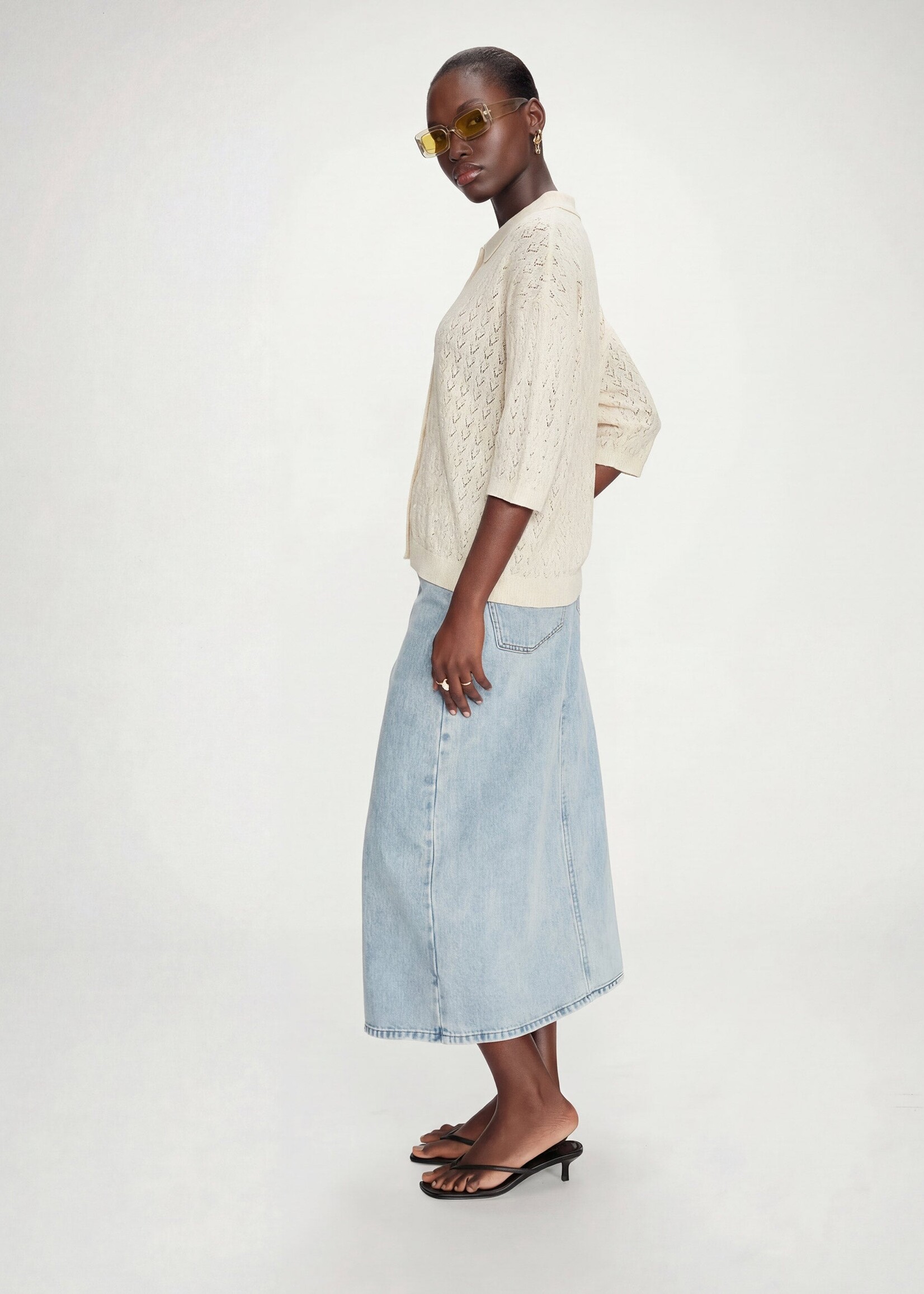 Grace and Mila Grace & Mila Gilet Vadim - Écru