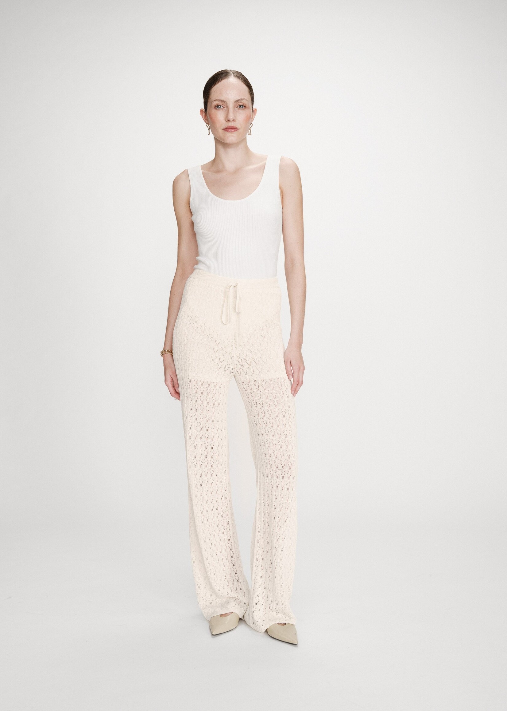 Grace and Mila Grace & Mila Pantalon Valado - Écru