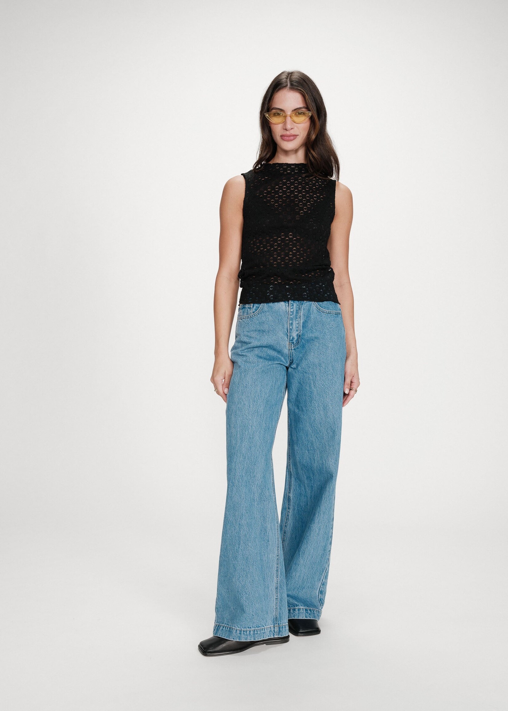 Grace and Mila Grace & Mila T-Shirt Vintie Lace - Noir