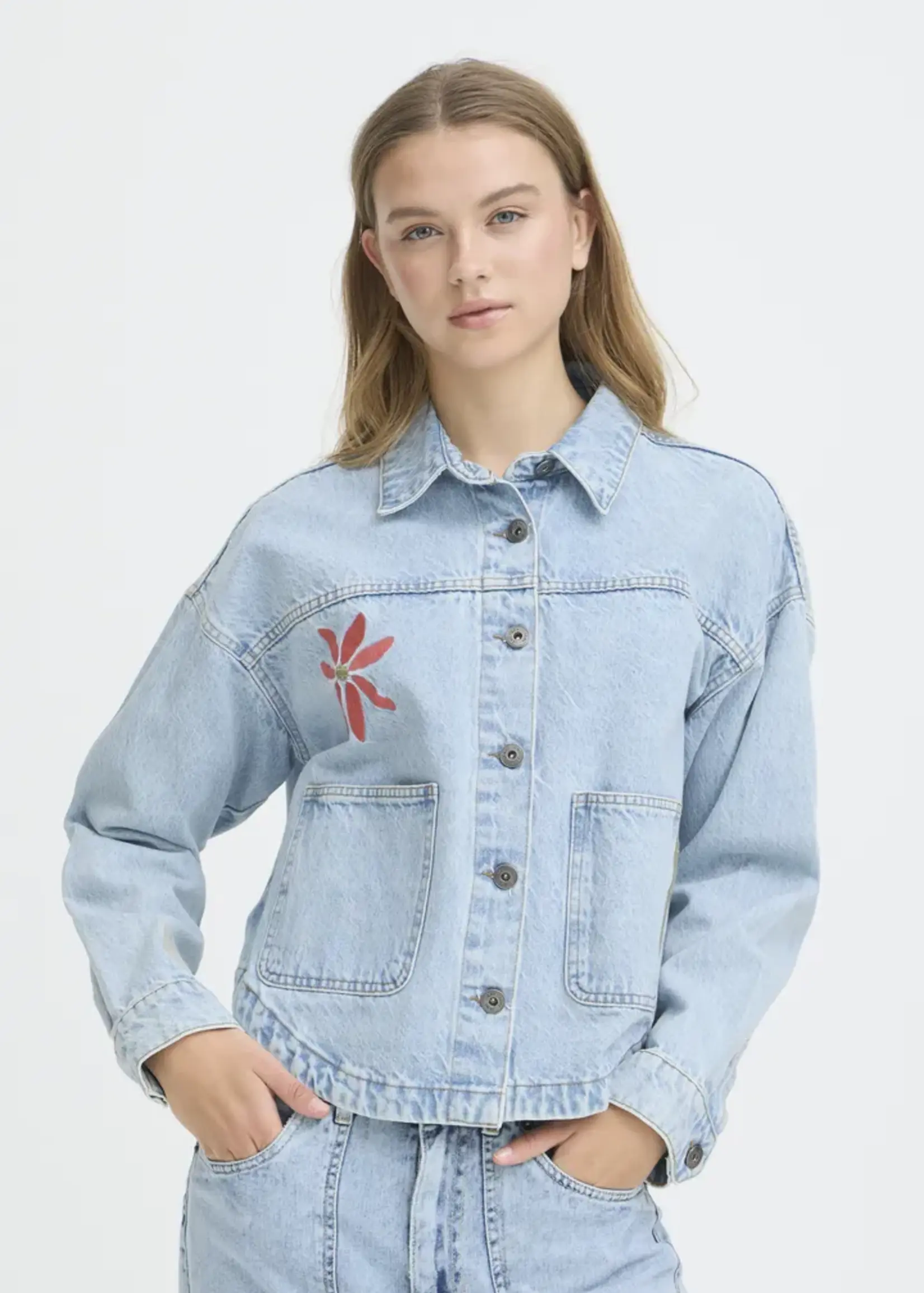 ICHI ICHI Veste IHBauve - Light Blue