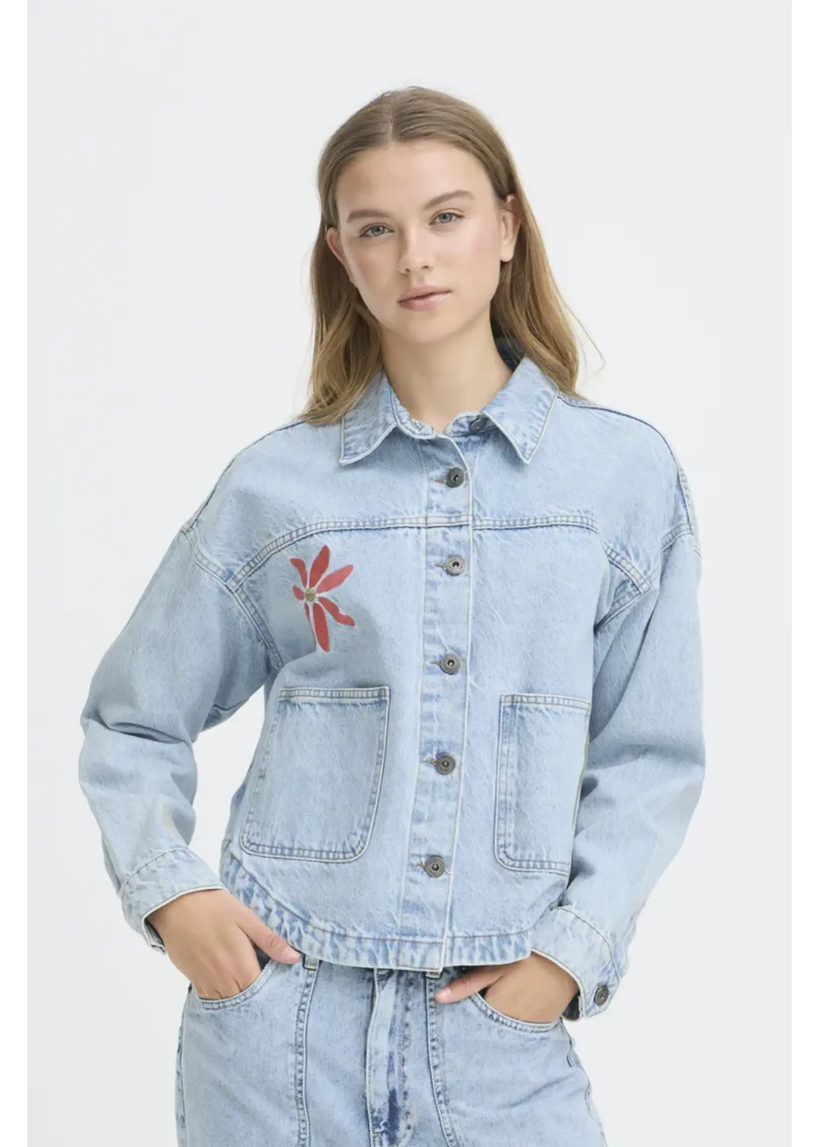 ICHI ICHI Veste IHBauve - Light Blue