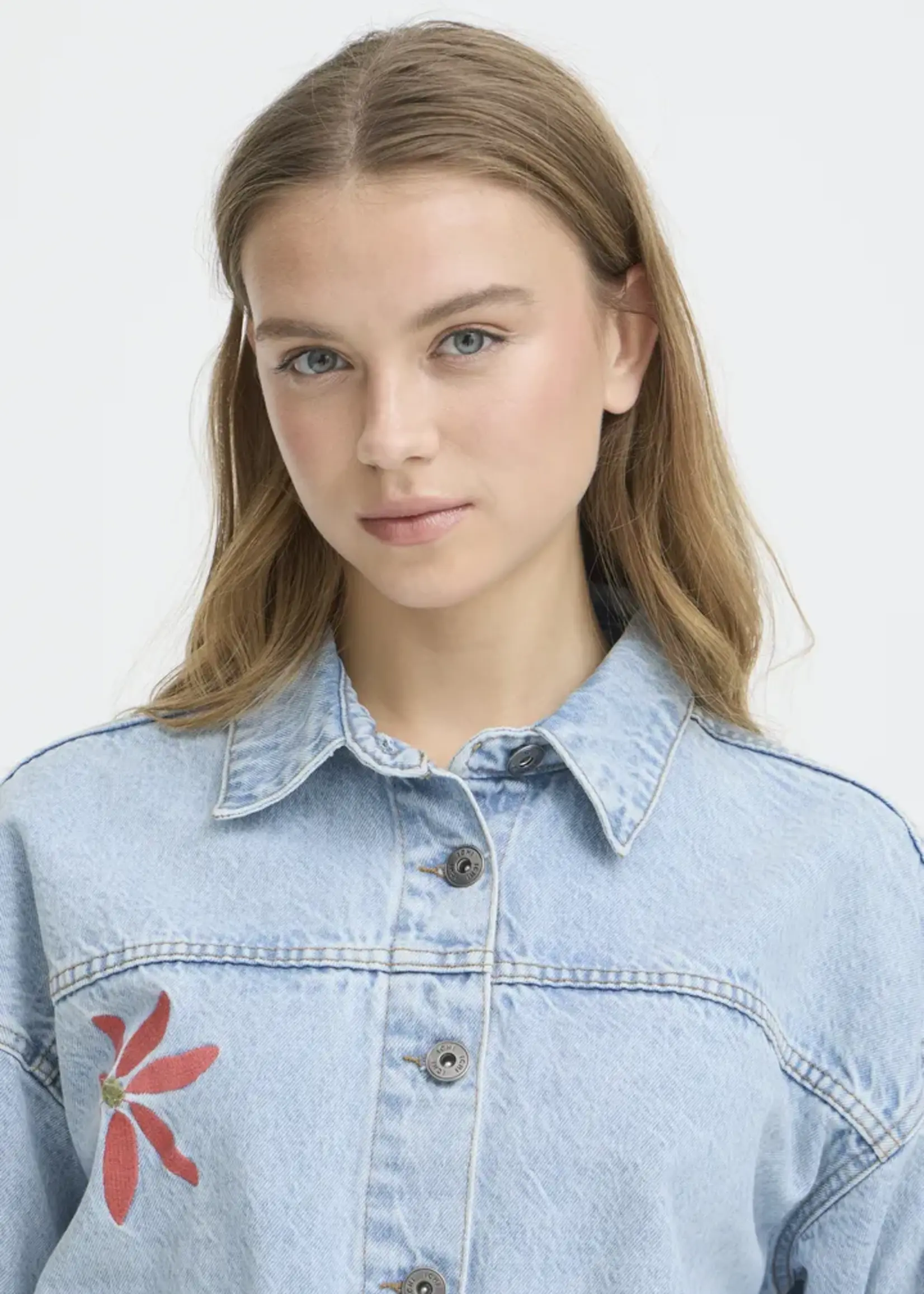 ICHI ICHI IHBauve Jacket - Light Blue