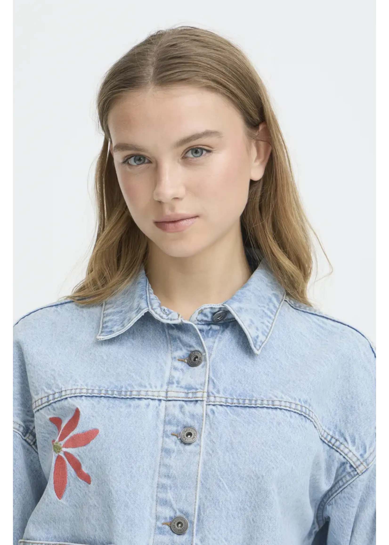 ICHI ICHI IHBauve Jacket - Light Blue