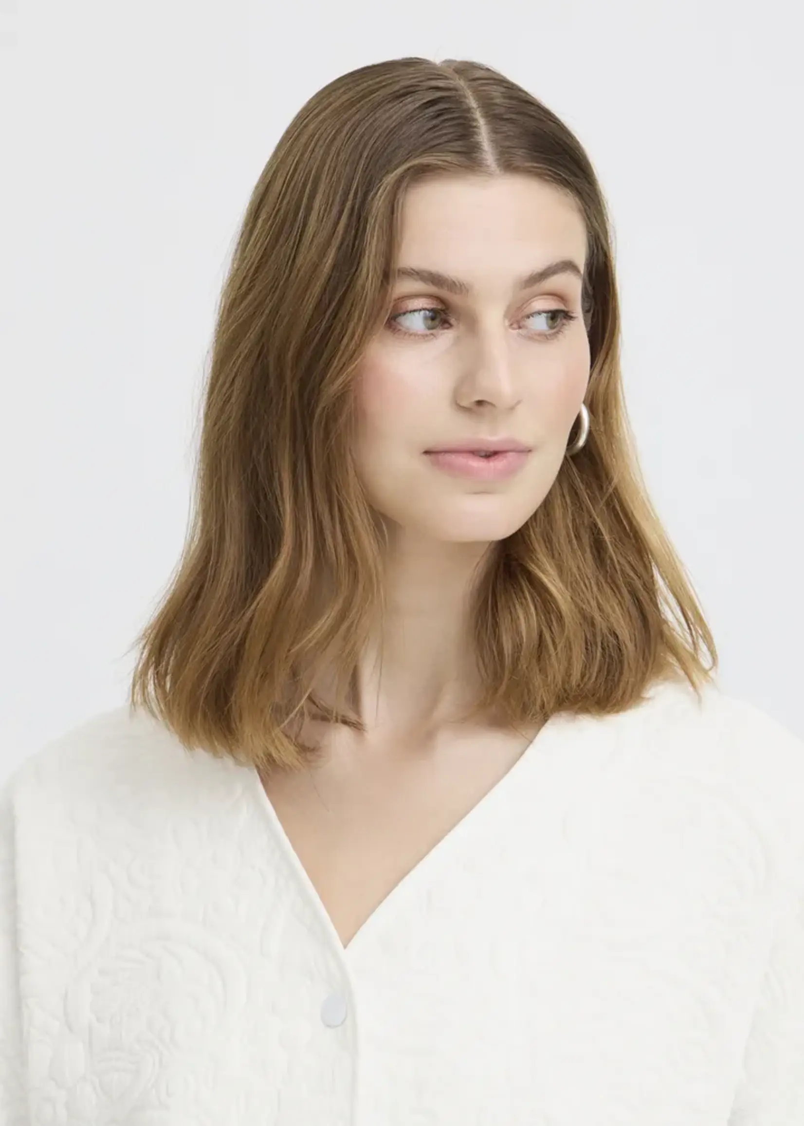 ICHI ICHI Veste Matelassée IHKate - Cloud Dancer