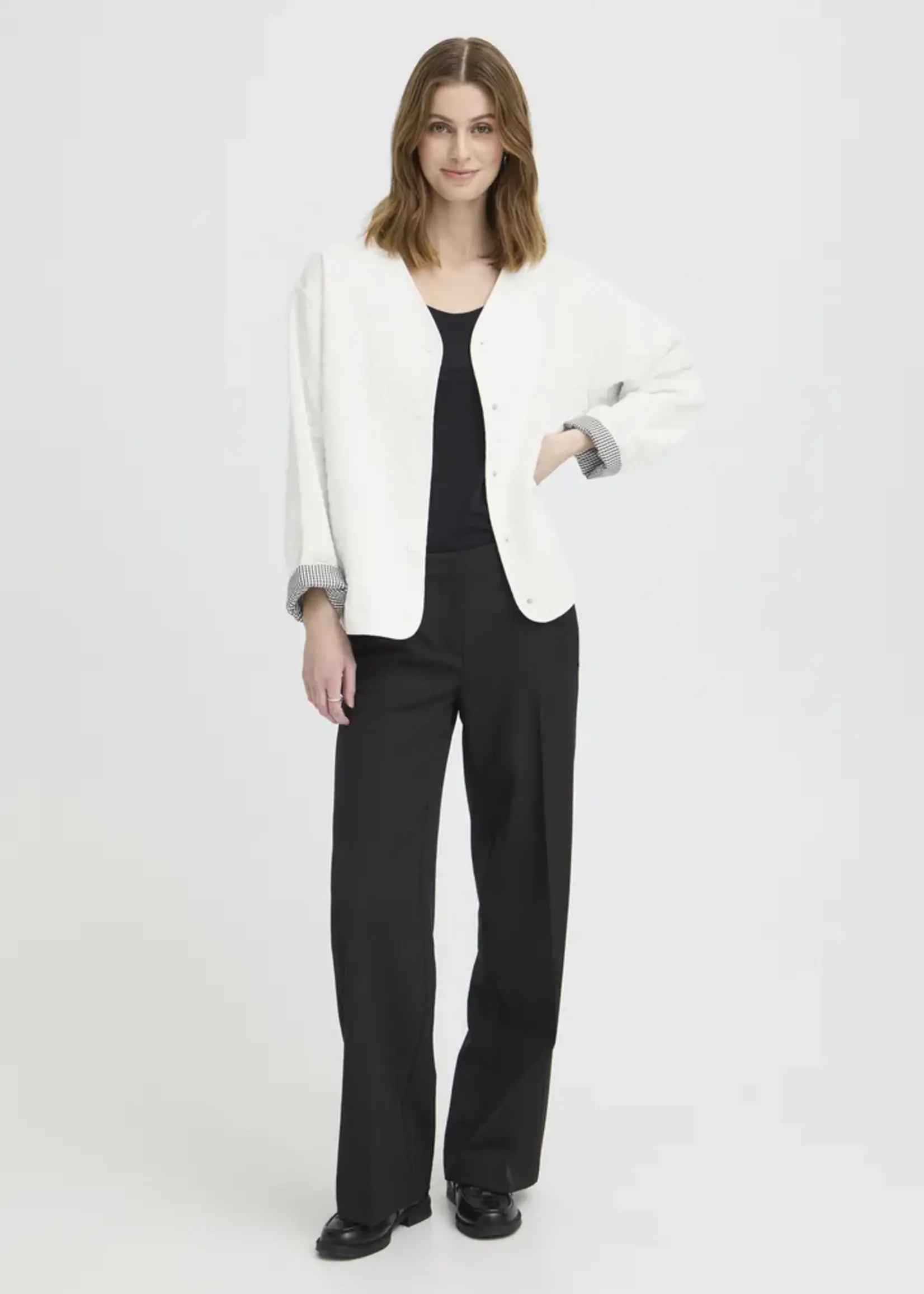 ICHI ICHI IHKate Quilted Jacket - Cloud Dancer